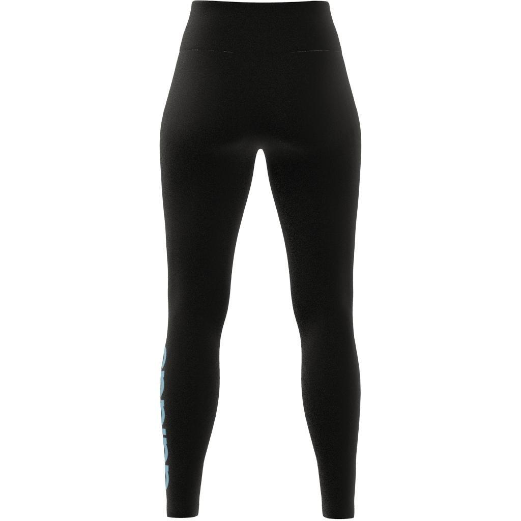 ESSENTIALS HIGH-WAISTED LOGO LEGGINGS - Black