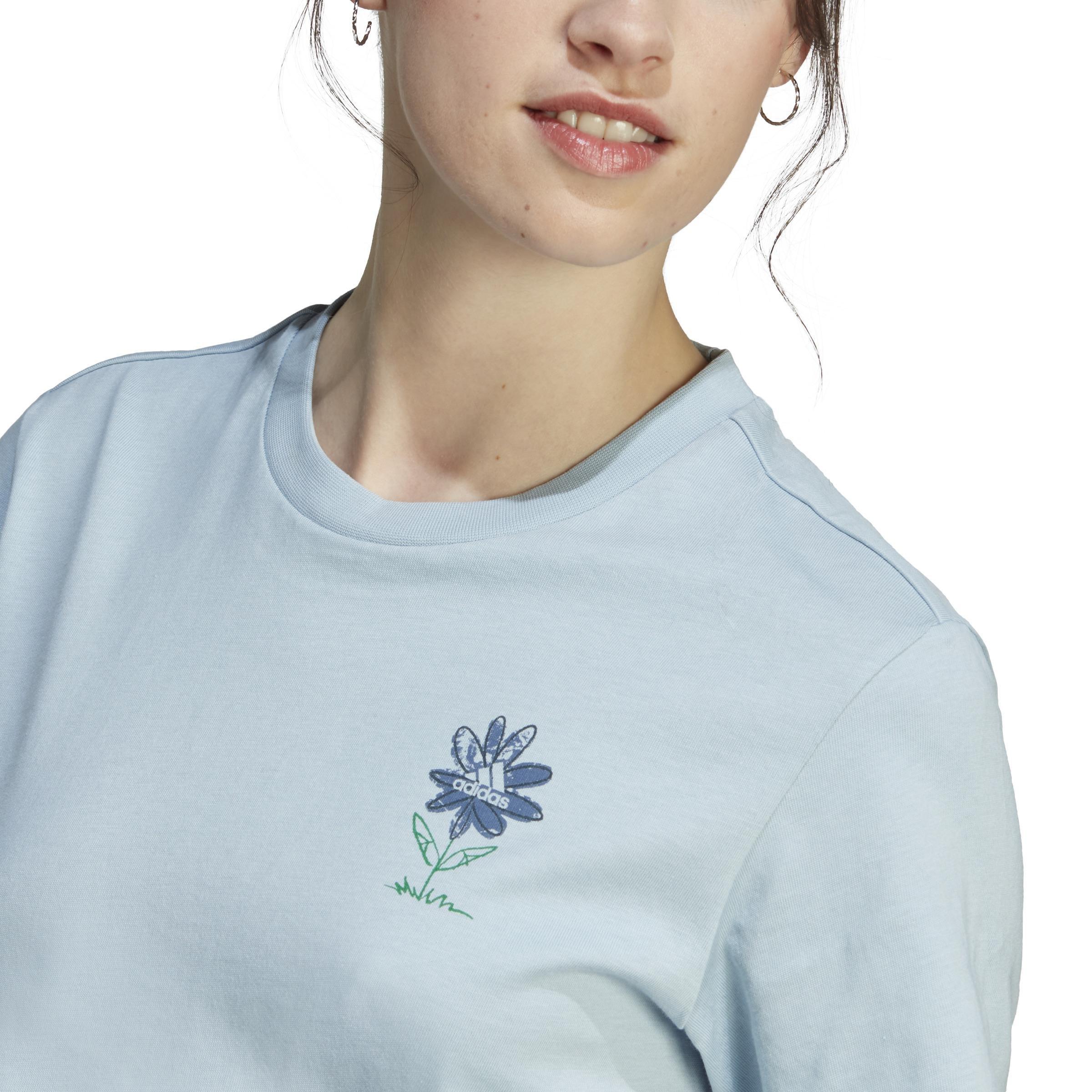 Change Through Sports Graphic T-Shirt, Blue, A901_ONE, large image number 4