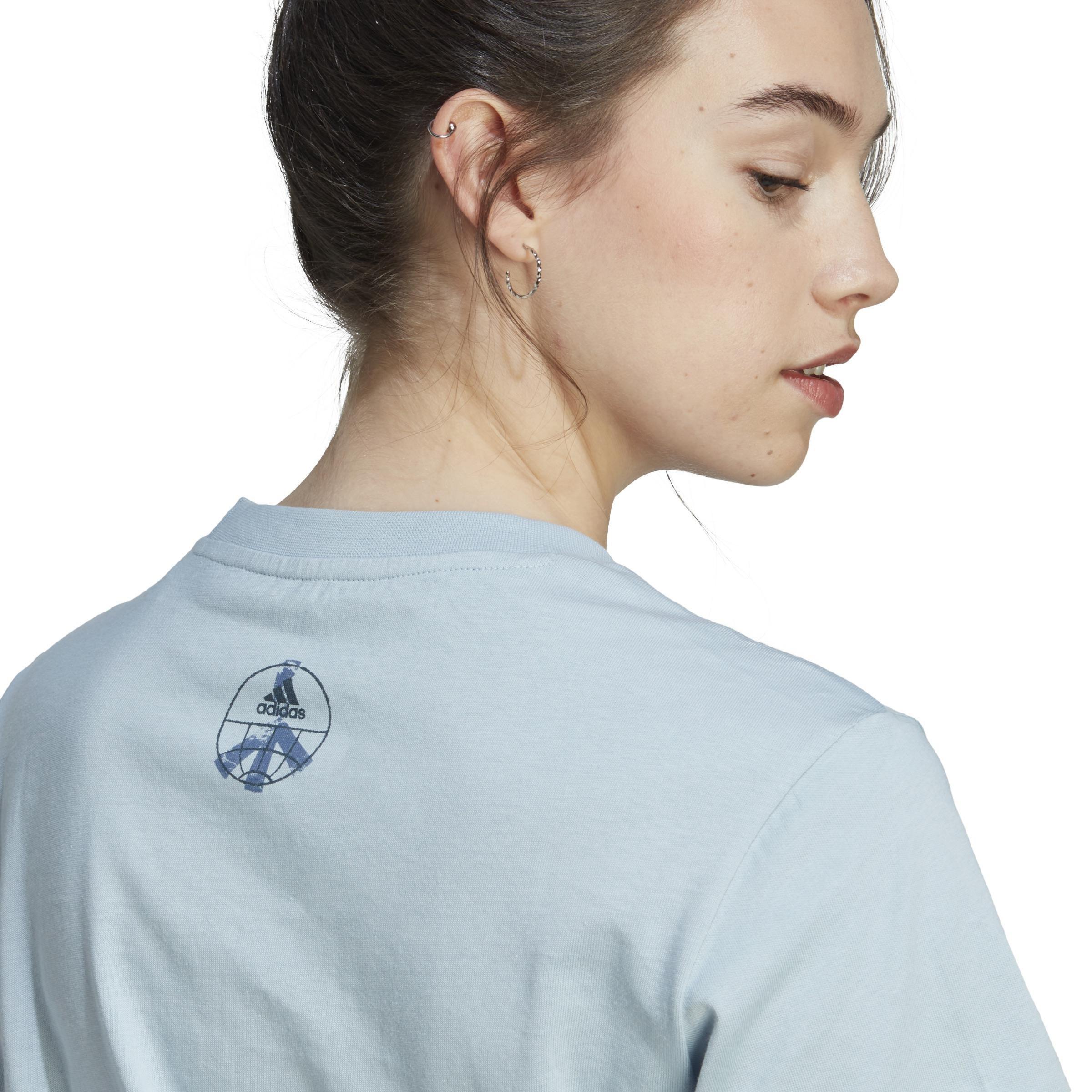 Change Through Sports Graphic T-Shirt, Blue, A901_ONE, large image number 5