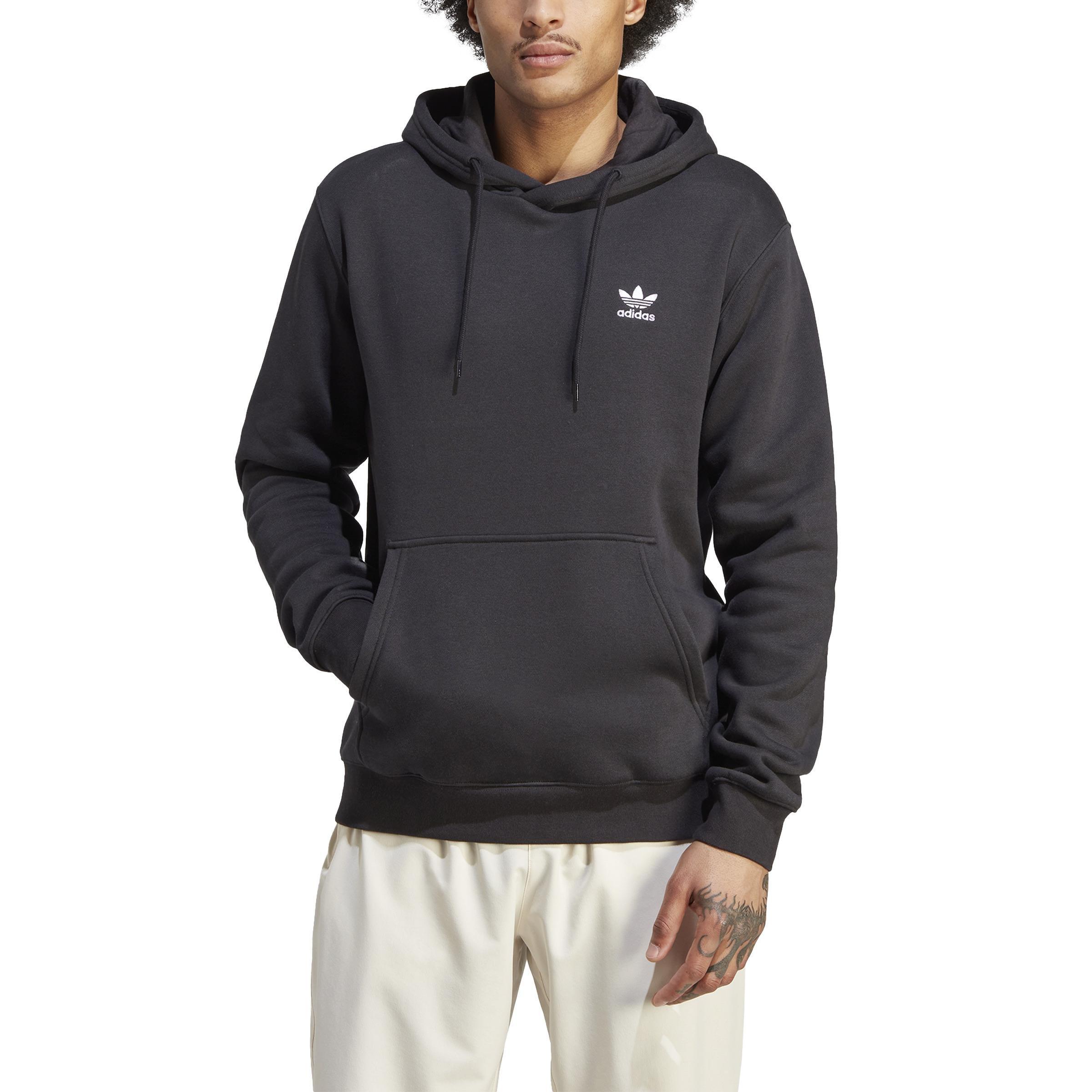 Trefoil Essentials Hoodie, Black, A901_ONE, large image number 0