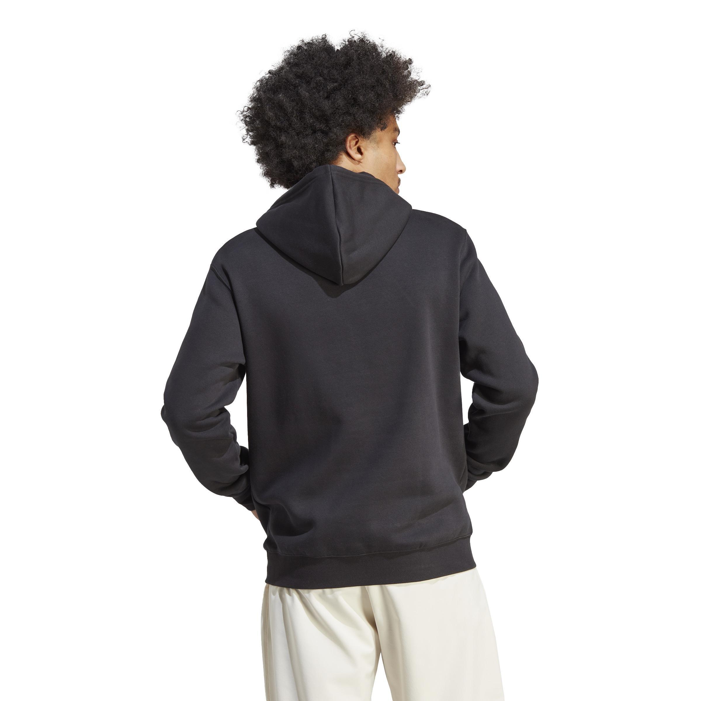 Trefoil Essentials Hoodie, Black, A901_ONE, large image number 3