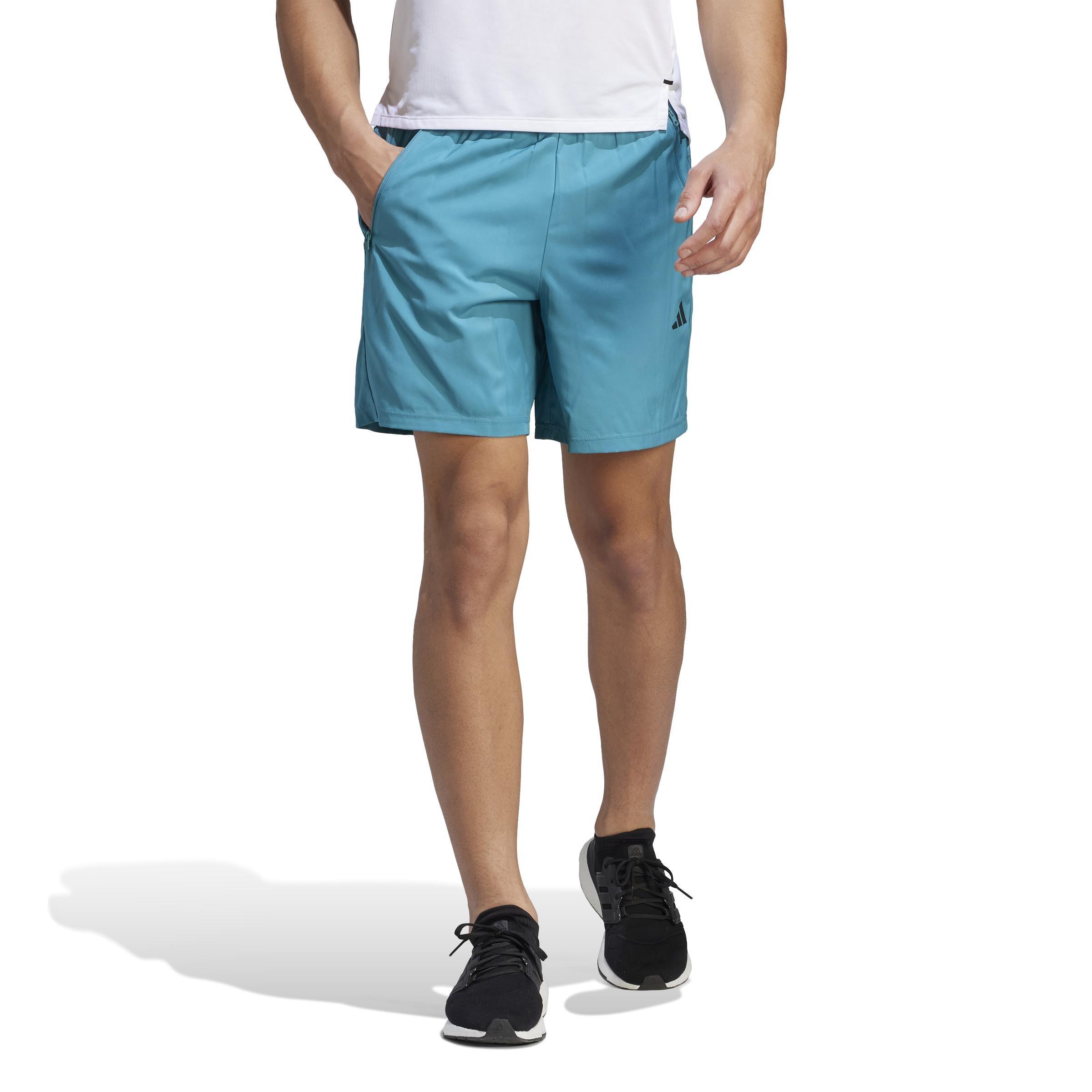 Train Essentials Woven Training Shorts, Turquoise, A901_ONE, large image number 10