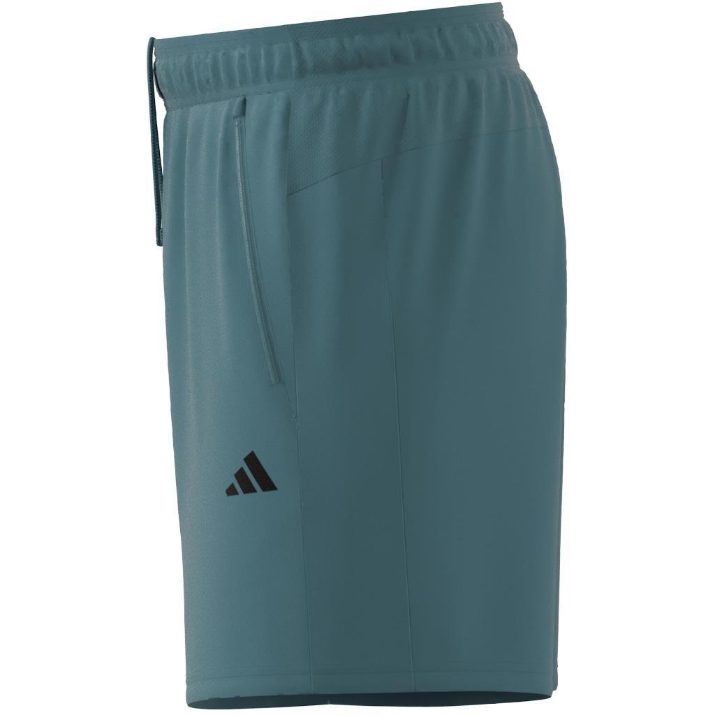Train Essentials Woven Training Shorts, Turquoise, A901_ONE, large image number 13