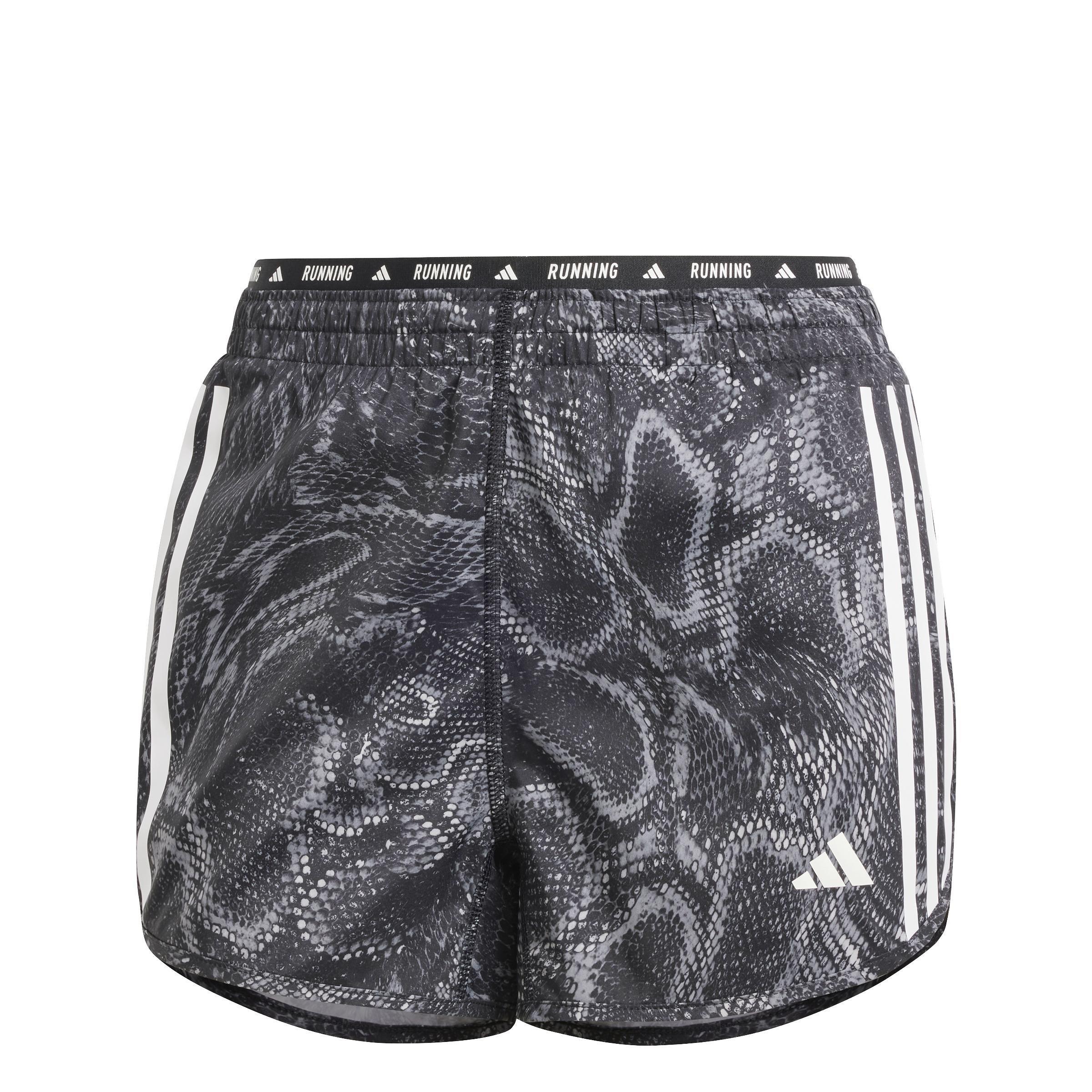 Own the Run Excite Allover Print AEROREADY Shorts, Black, A901_ONE, large image number 1