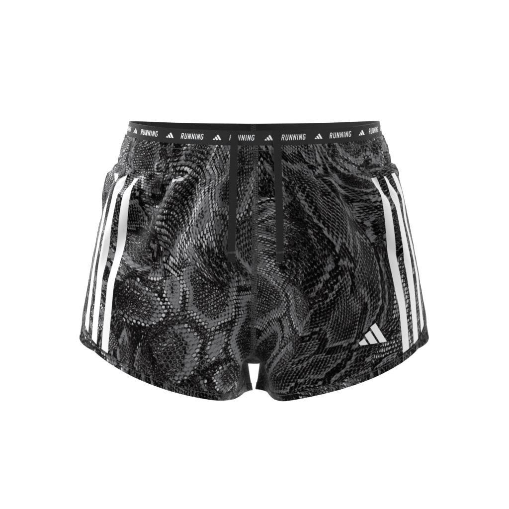 Own the Run Excite Allover Print AEROREADY Shorts, Black, A901_ONE, large image number 5