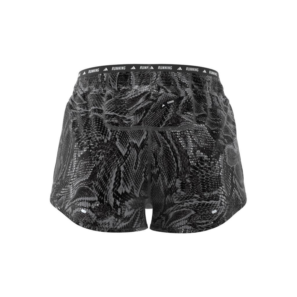 Own the Run Excite Allover Print AEROREADY Shorts, Black, A901_ONE, large image number 9