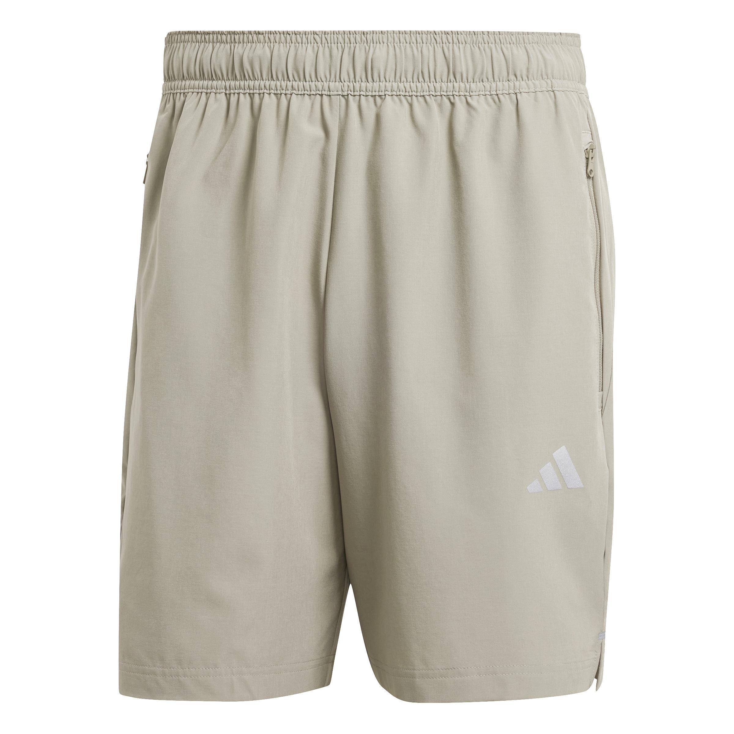 Gym+ Training 3-Stripes Woven Shorts, Green, A901_ONE, large image number 1