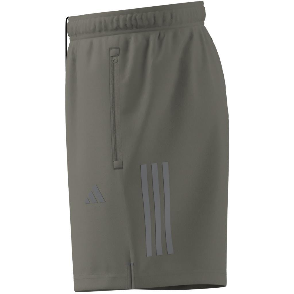 Gym+ Training 3-Stripes Woven Shorts, Green, A901_ONE, large image number 8