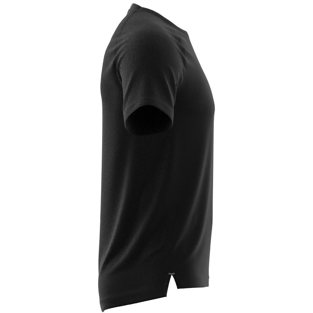 Adidas Gym+ Training 3-Stripes T-Shirt, Black, A901_ONE, large image number 8