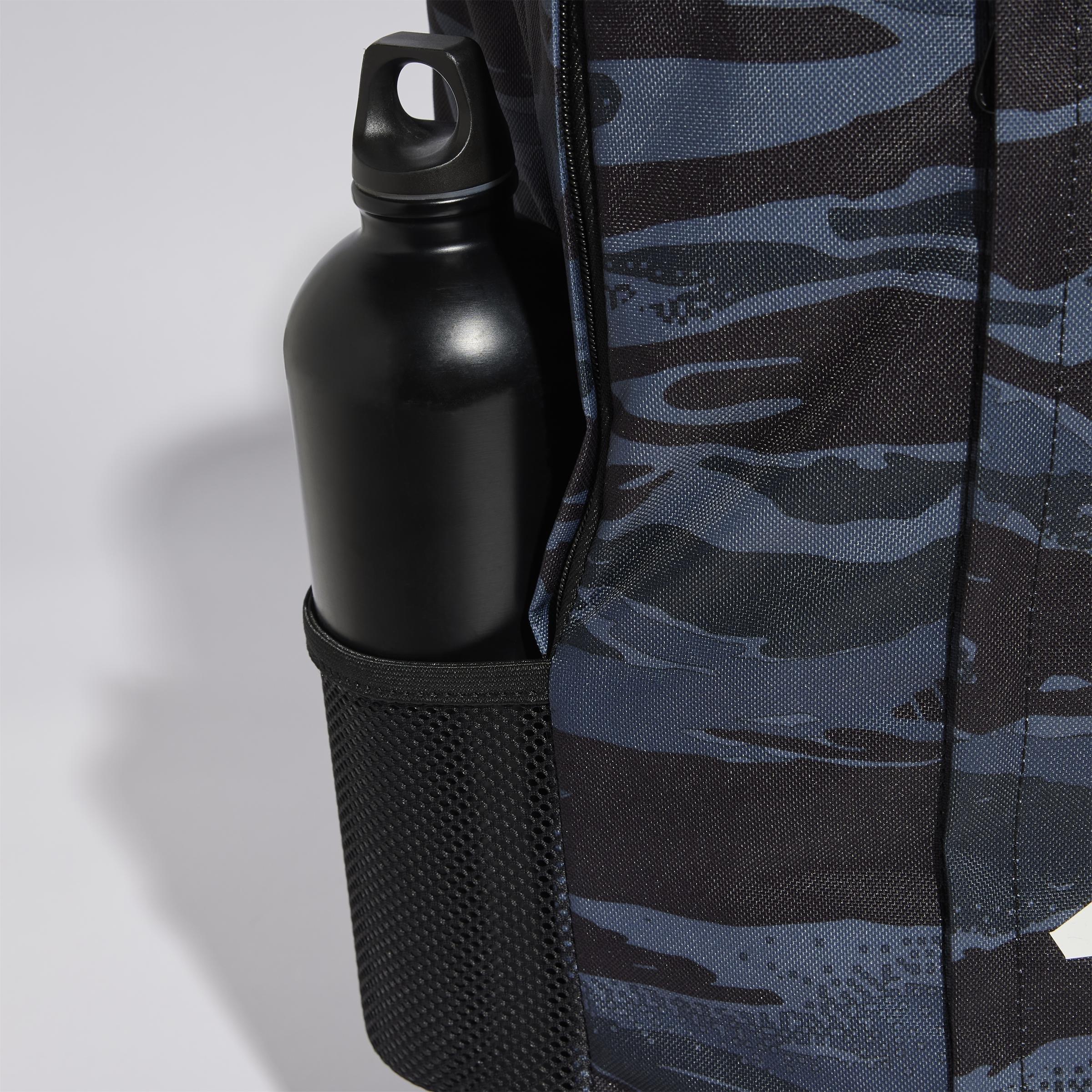 Unisex Linear Graphic Backpack, Grey, A901_ONE, large image number 9