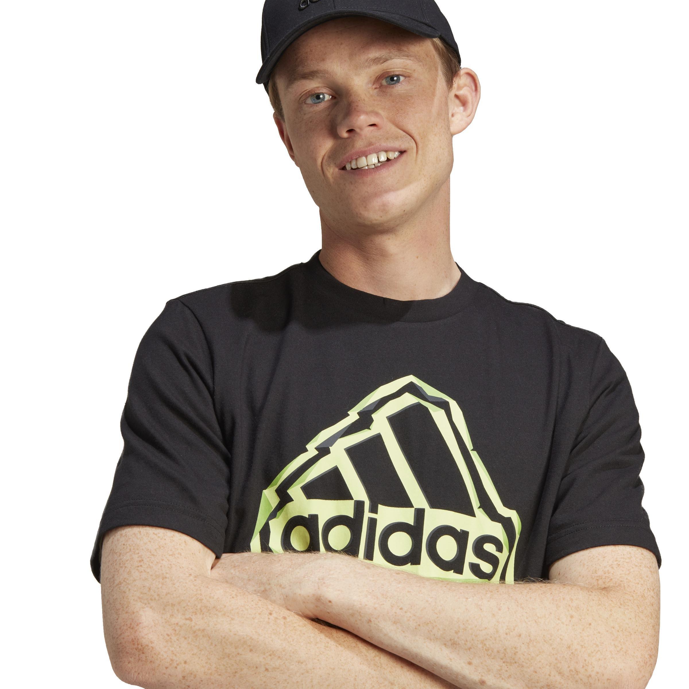 Folded Badge Graphic T-Shirt, Black, A901_ONE, large image number 4