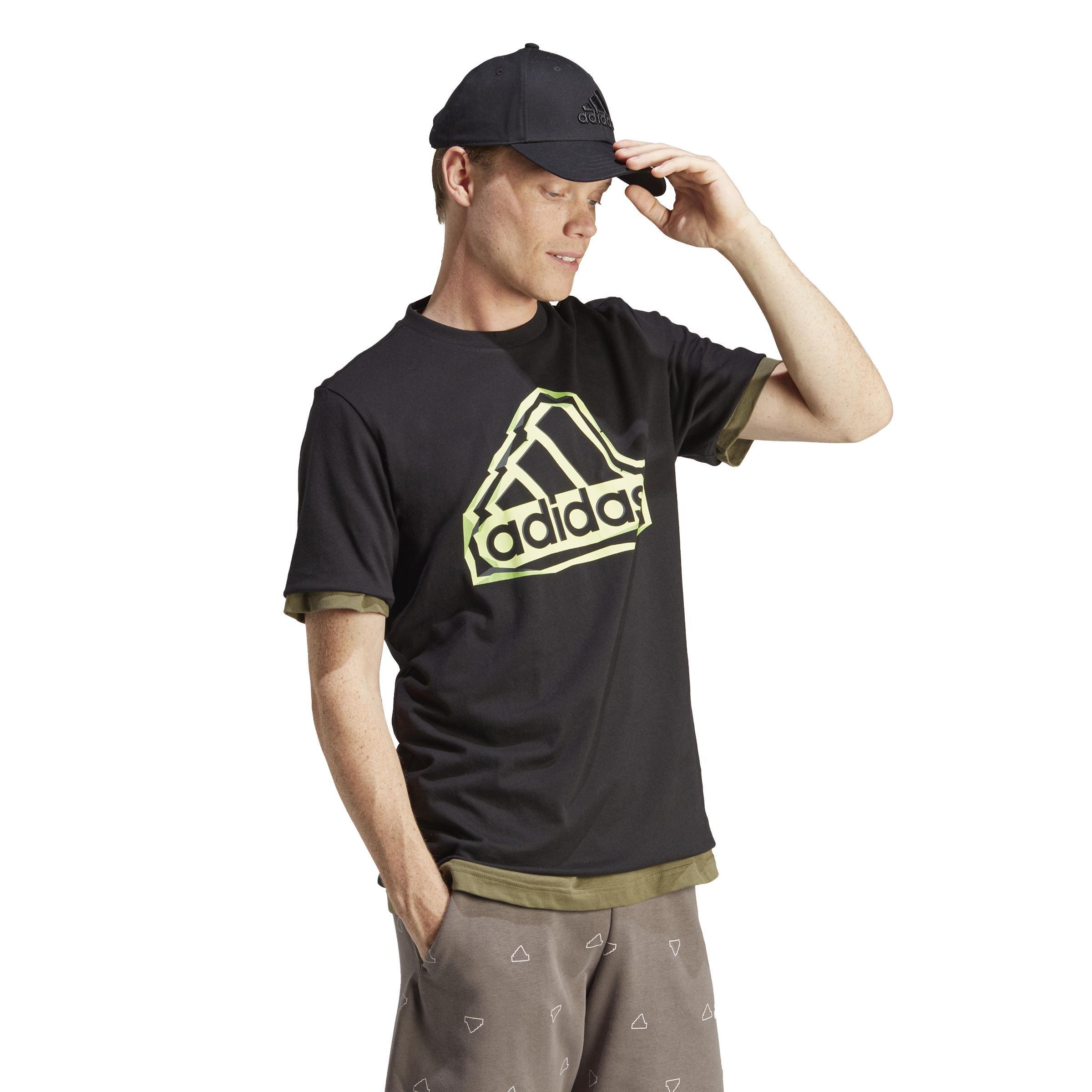 Folded Badge Graphic T-Shirt, Black, A901_ONE, large image number 14
