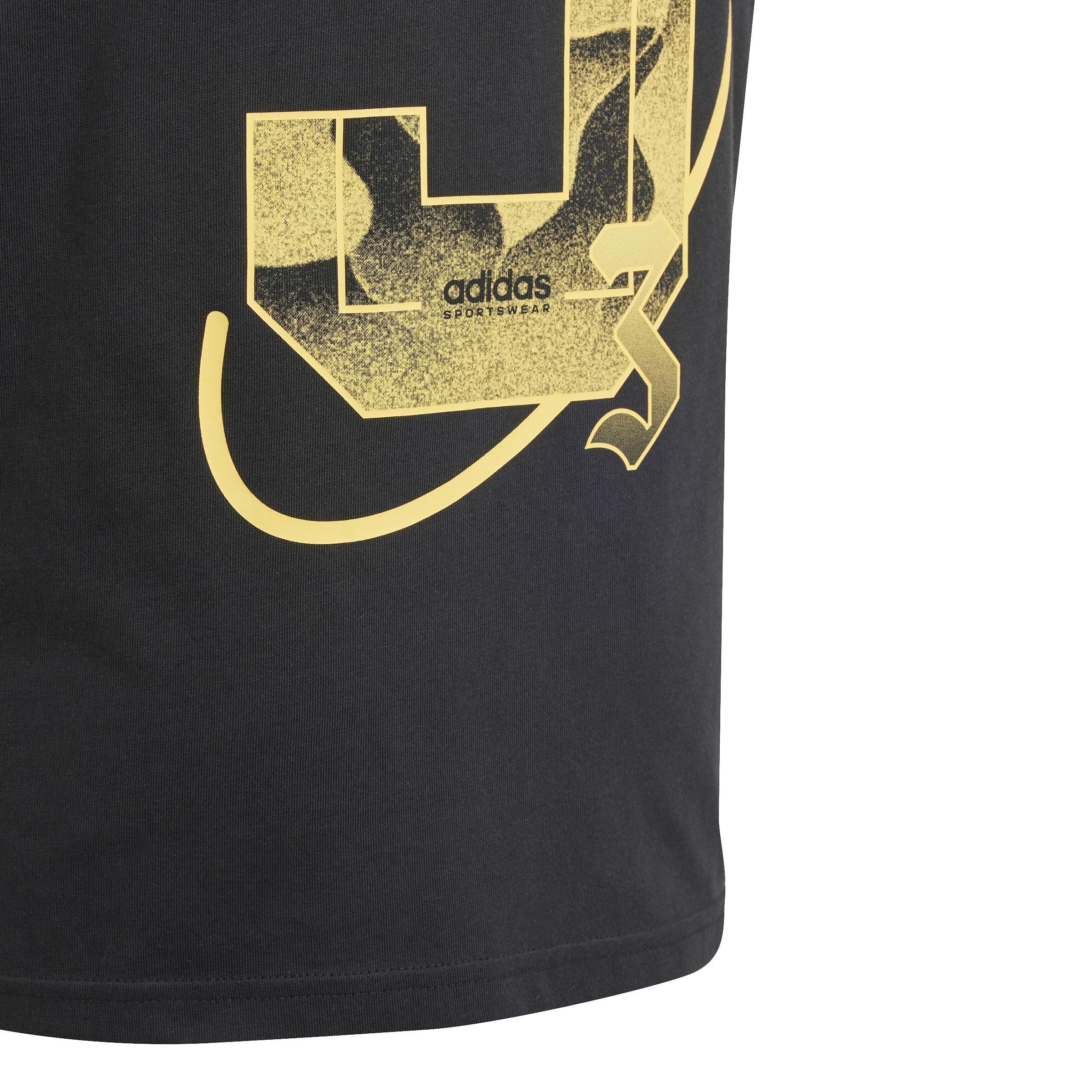 Unisex Kids House Of Tiro Graphic T-Shirt, Black, , large image number 3