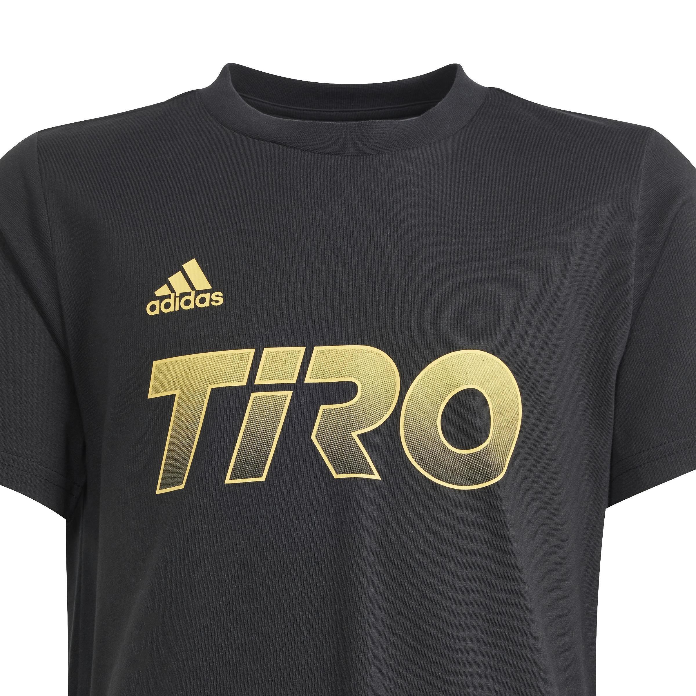 Unisex Kids House Of Tiro Graphic T-Shirt, Black, , large image number 4