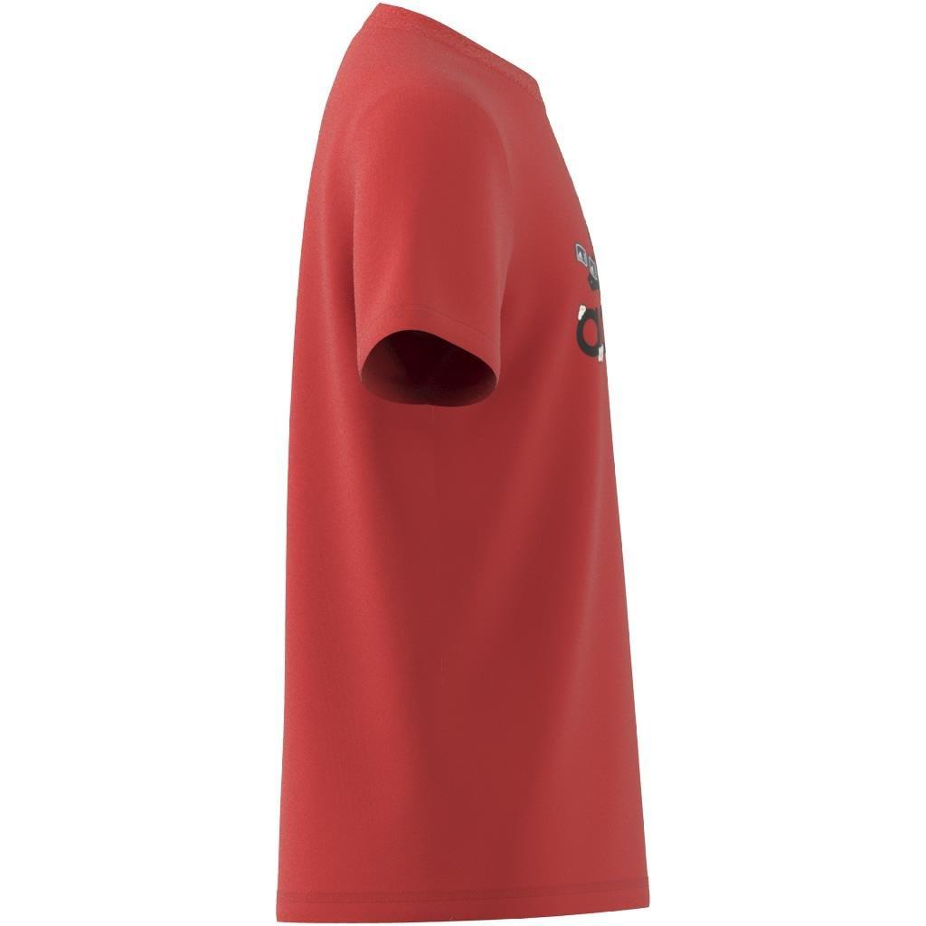 Unisex Kids Brand Love Graphic T-Shirt, Red, A901_ONE, large image number 6