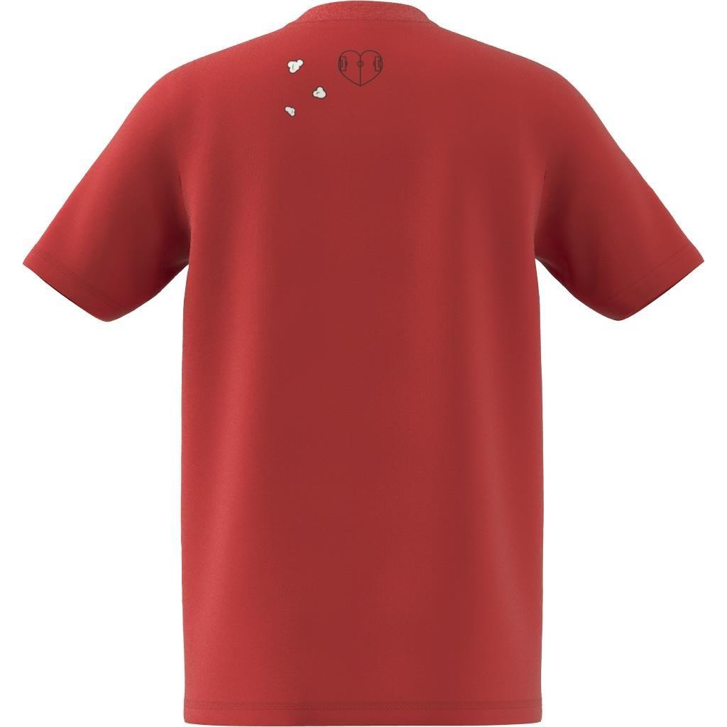 Unisex Kids Brand Love Graphic T-Shirt, Red, A901_ONE, large image number 7