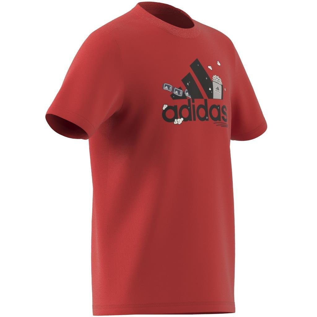 Unisex Kids Brand Love Graphic T-Shirt, Red, A901_ONE, large image number 12