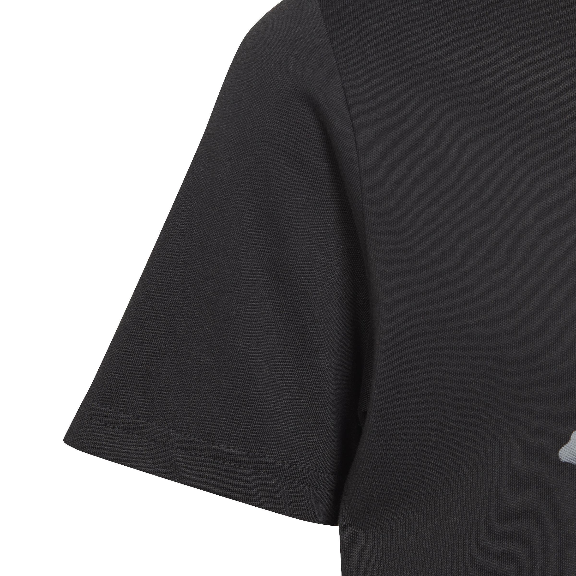 Unisex Kids Training Graphic T-Shirt, Black, A901_ONE, large image number 5