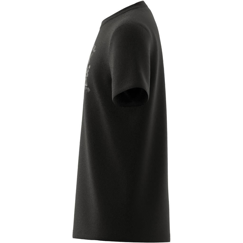 Unisex Kids Training Graphic T-Shirt, Black, A901_ONE, large image number 13