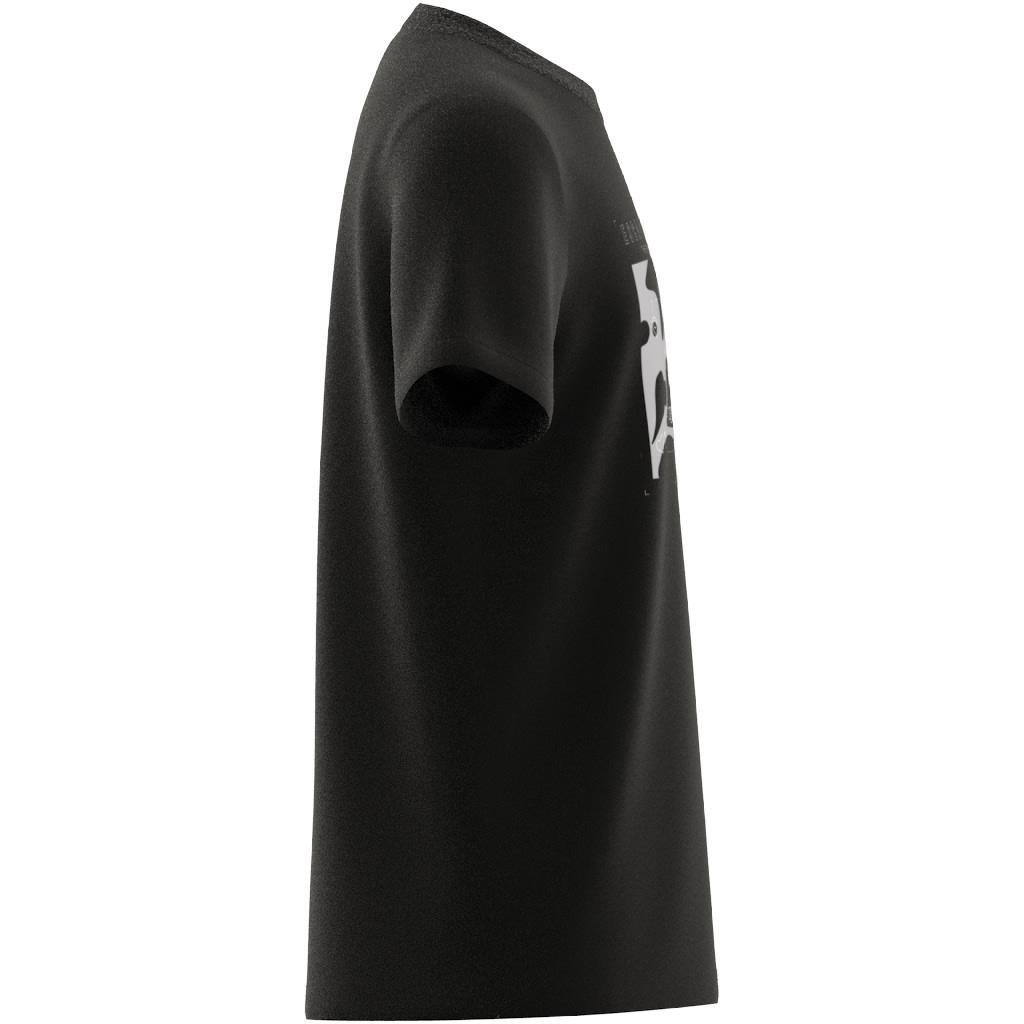 Unisex Kids Printed T-Shirt, Black, A901_ONE, large image number 4
