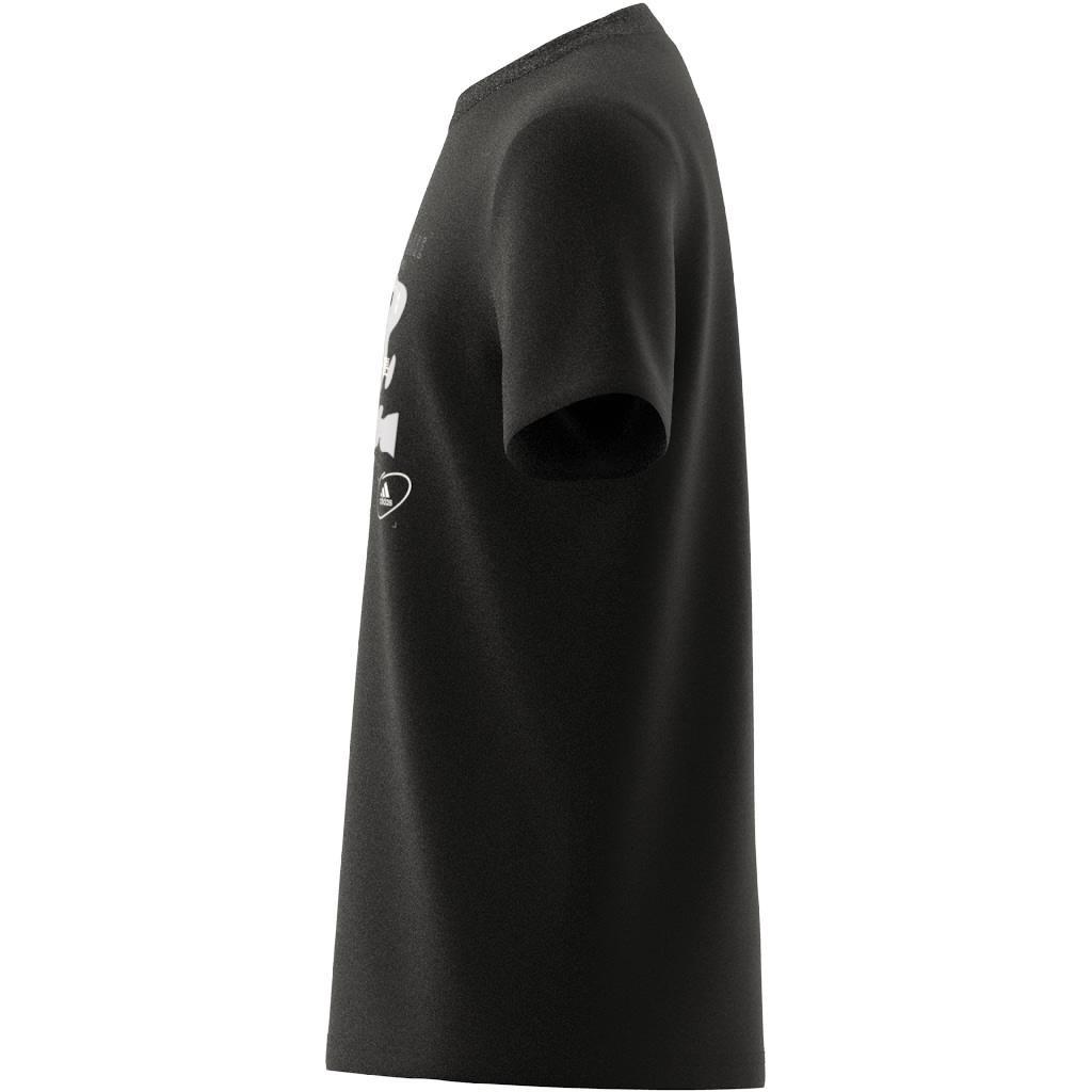 Unisex Kids Printed T-Shirt, Black, A901_ONE, large image number 6