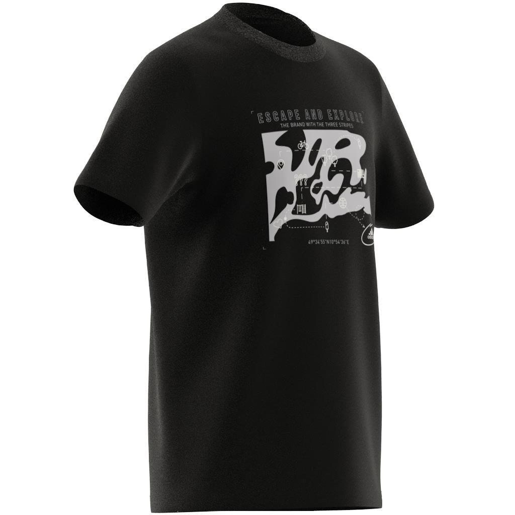 Unisex Kids Printed T-Shirt, Black, A901_ONE, large image number 7