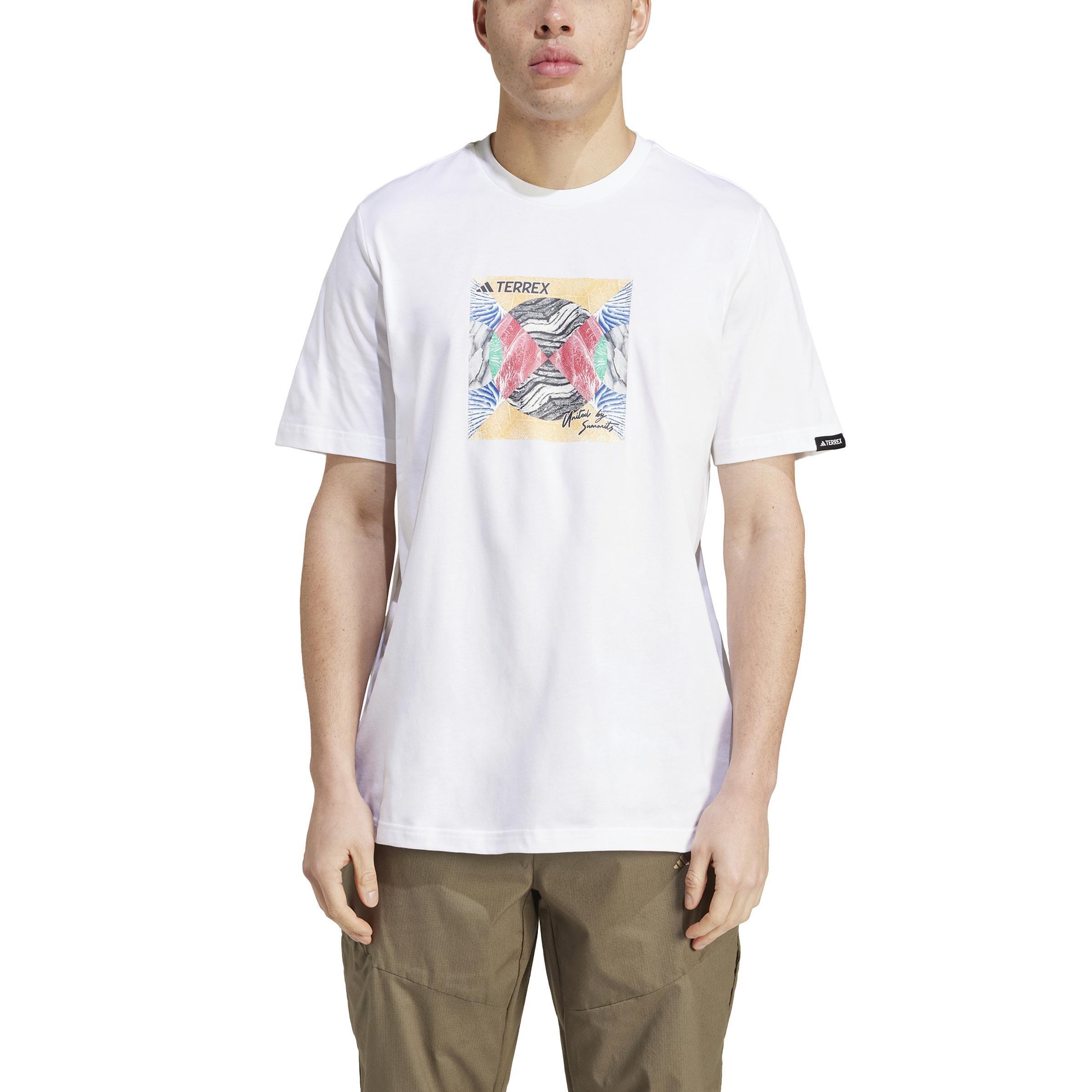 Terrex Graphic United By Summits T-Shirt, White, A901_ONE, large image number 1