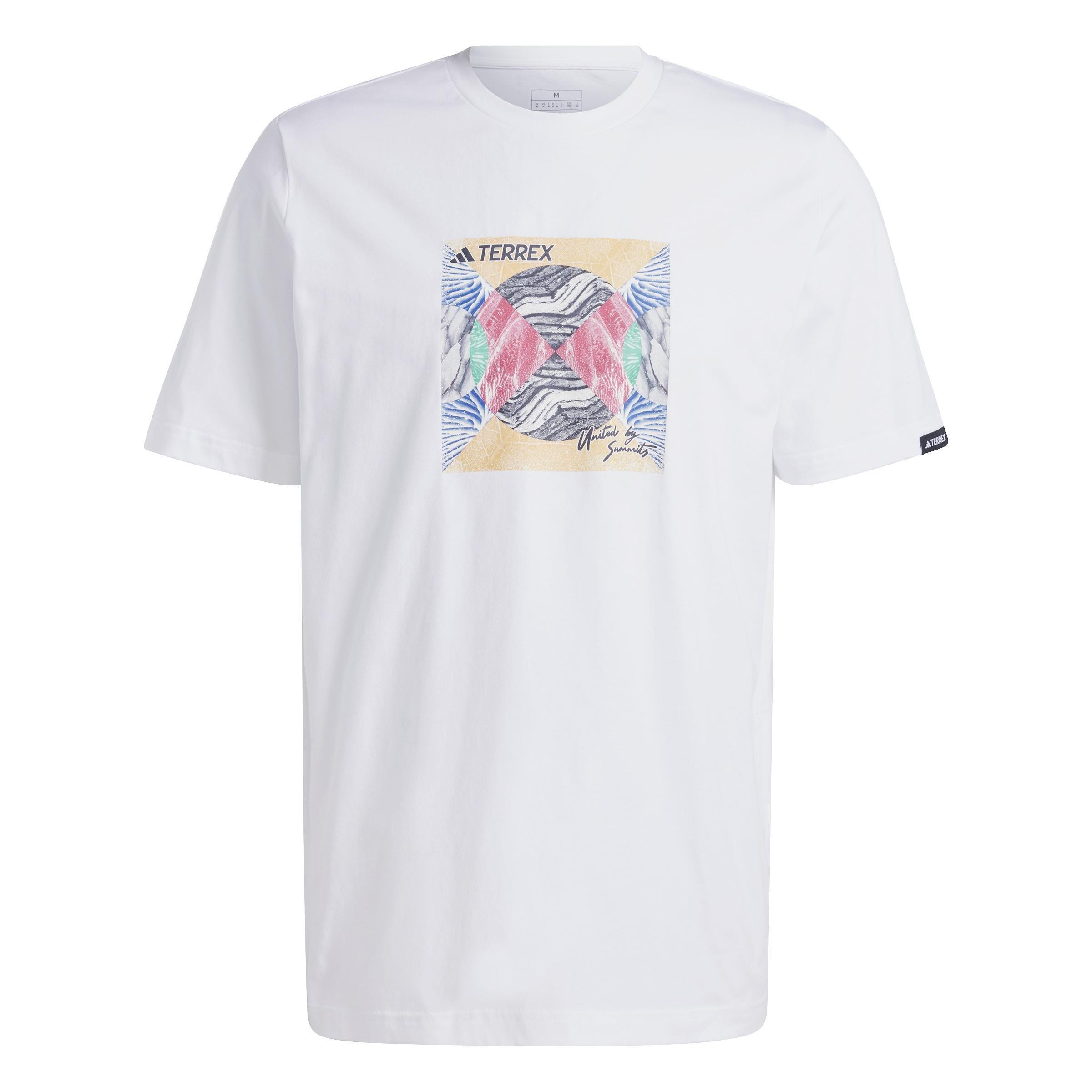 Terrex Graphic United By Summits T-Shirt, White, A901_ONE, large image number 2