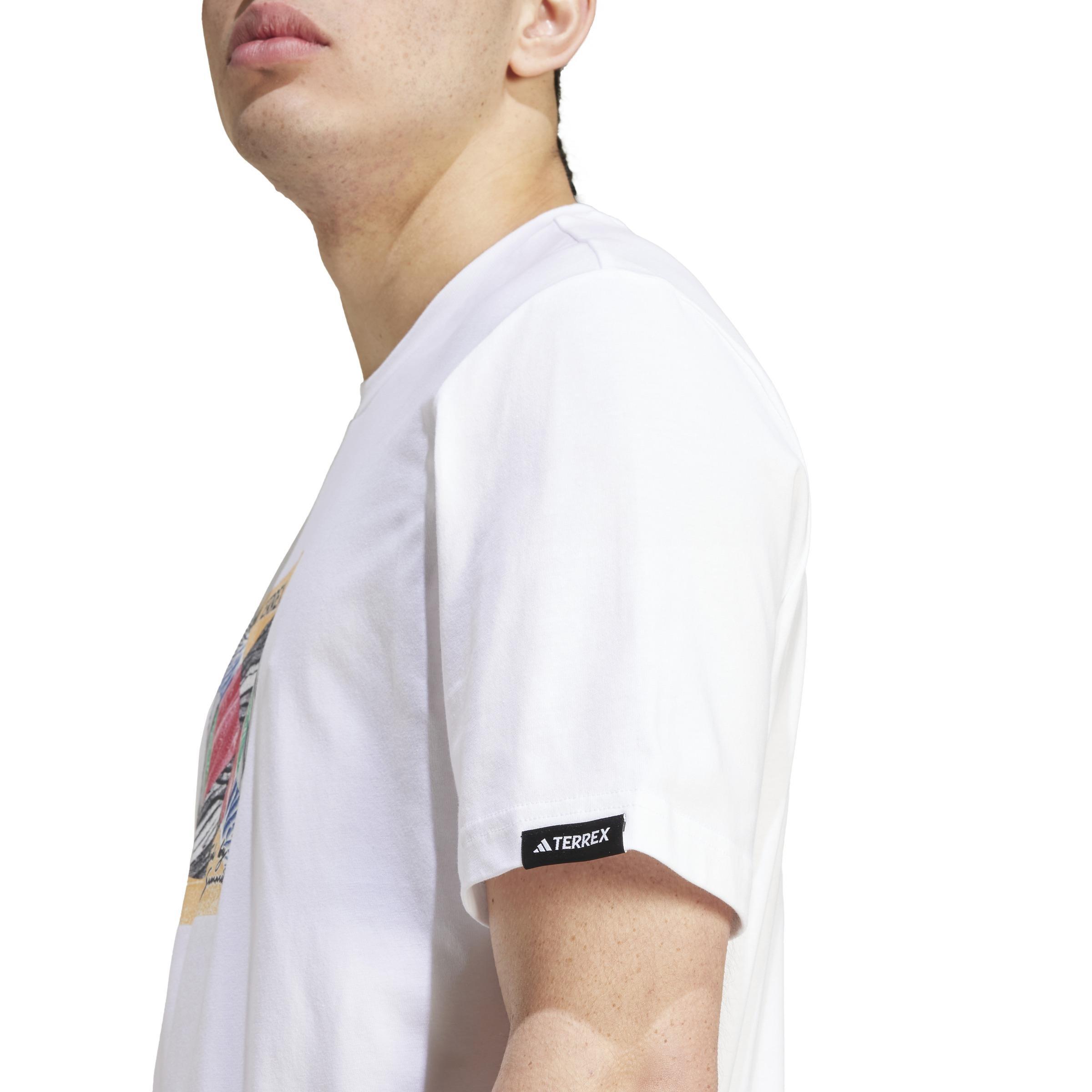 Terrex Graphic United By Summits T-Shirt, White, A901_ONE, large image number 4