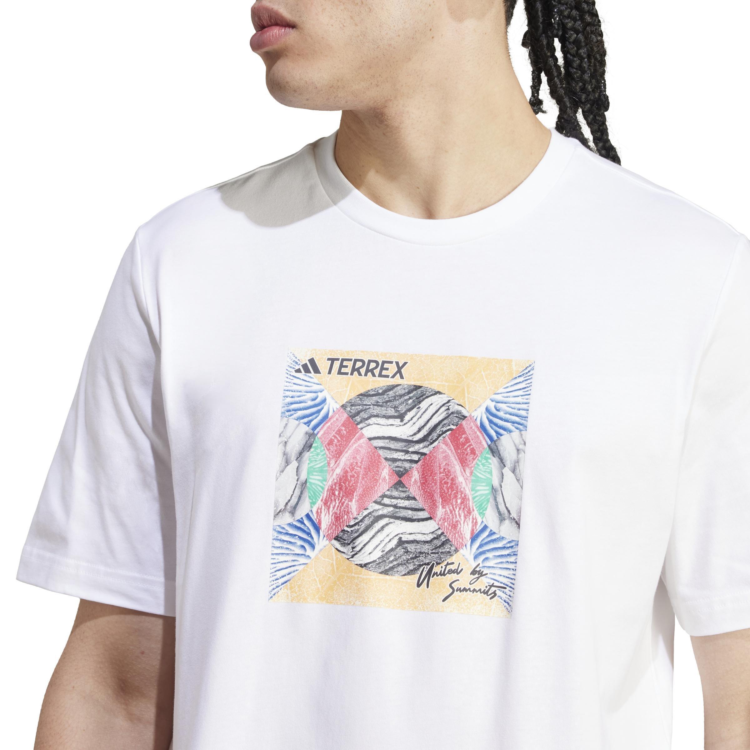 Terrex Graphic United By Summits T-Shirt, White, A901_ONE, large image number 5