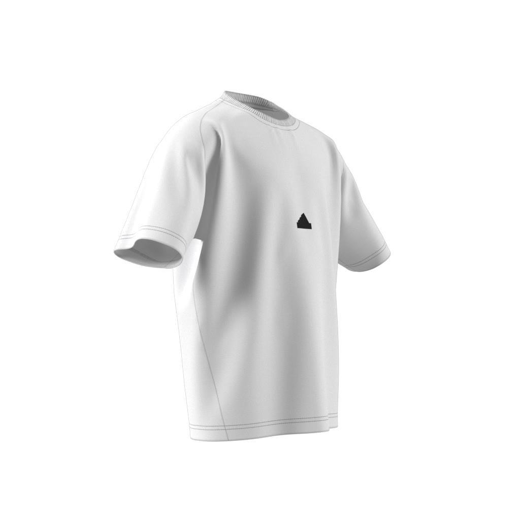 Unisex Kids Z.N.E. T-Shirt, White, A901_ONE, large image number 7