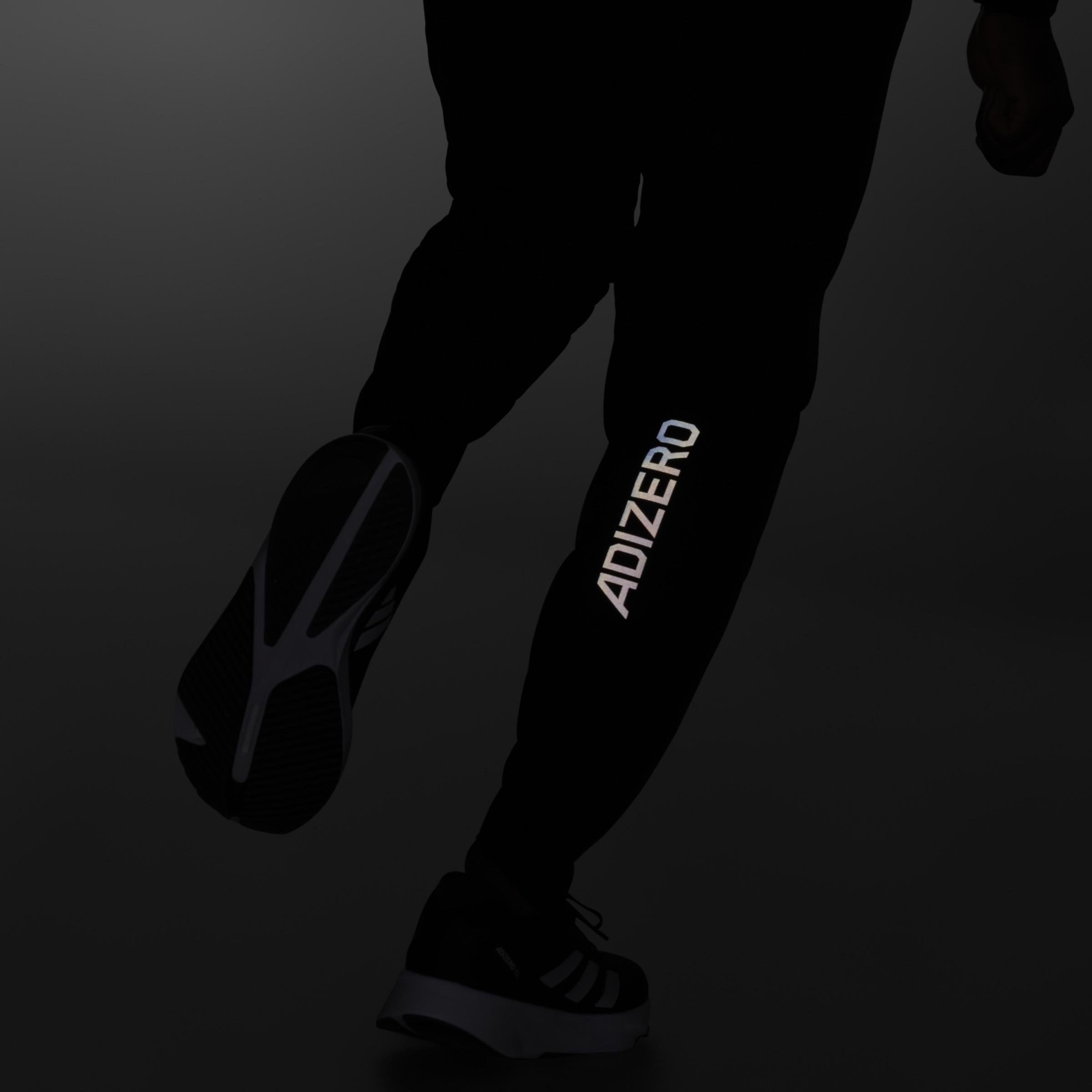 Adizero Running Pant, Black, A901_ONE, large image number 8