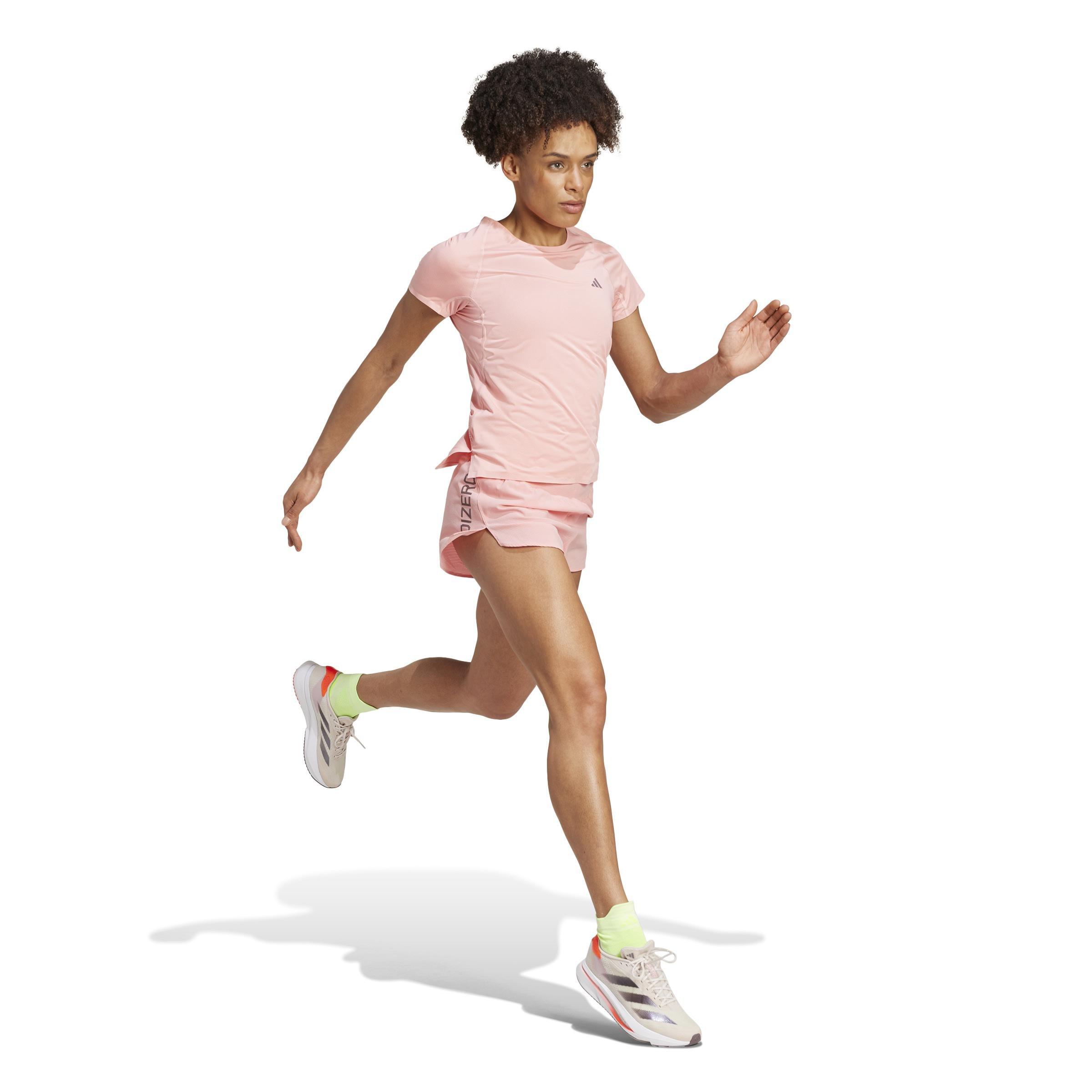 Adizero Running Gel Short, Pink, , large image number 6