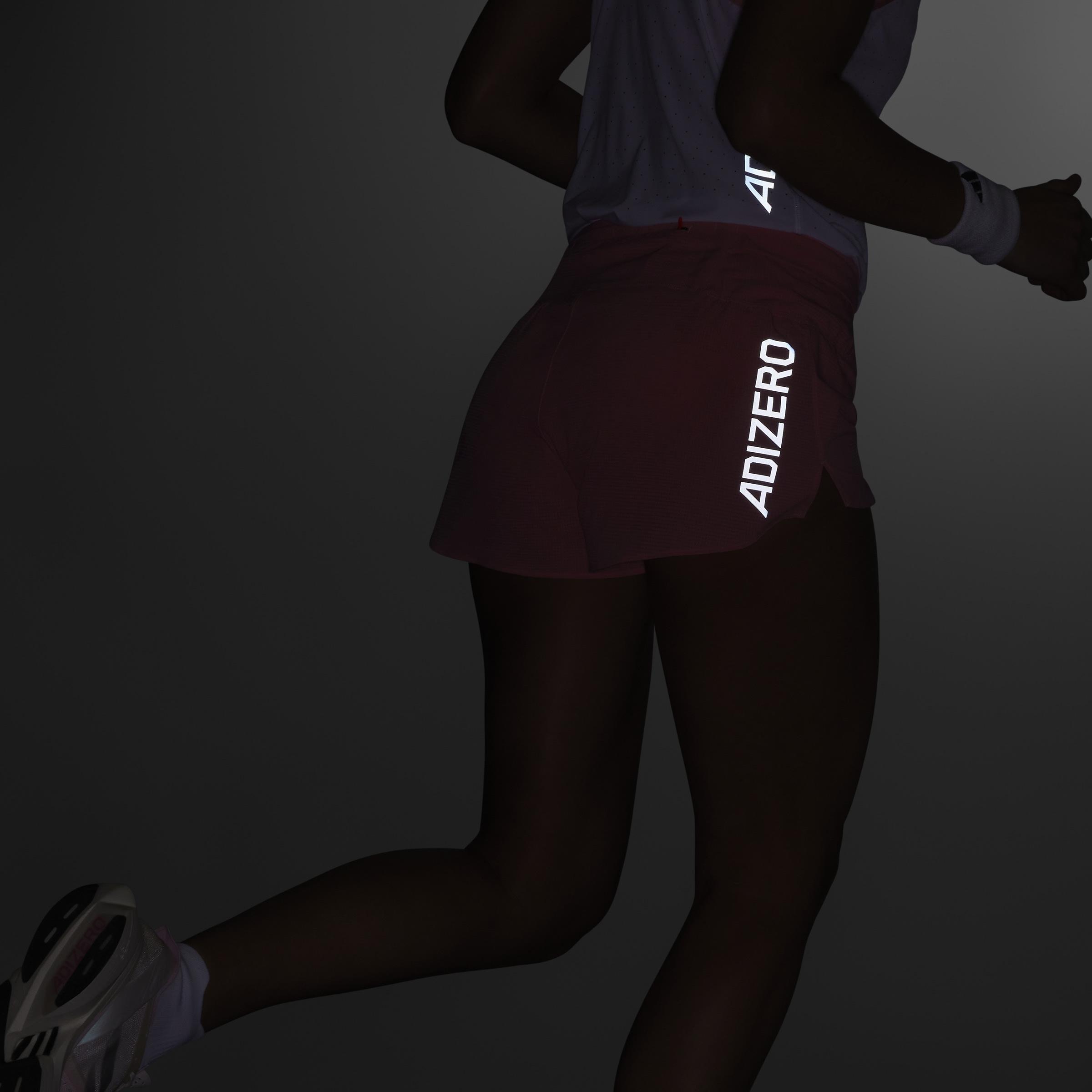 Adizero Running Gel Short, Pink, , large image number 10