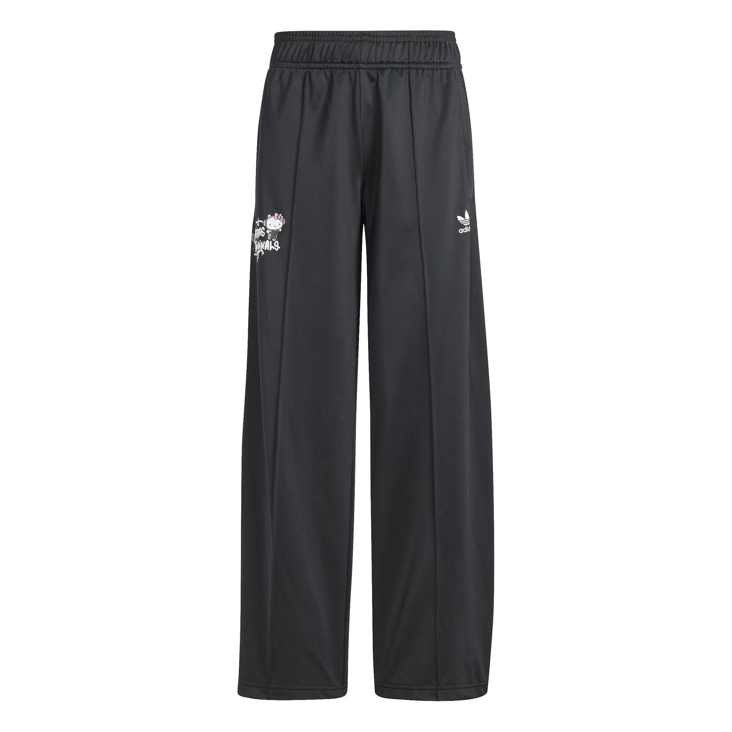Unisex Kids Hello Kitty Sst Wide Leg Tracksuit Bottoms, Black, A901_ONE, large image number 0