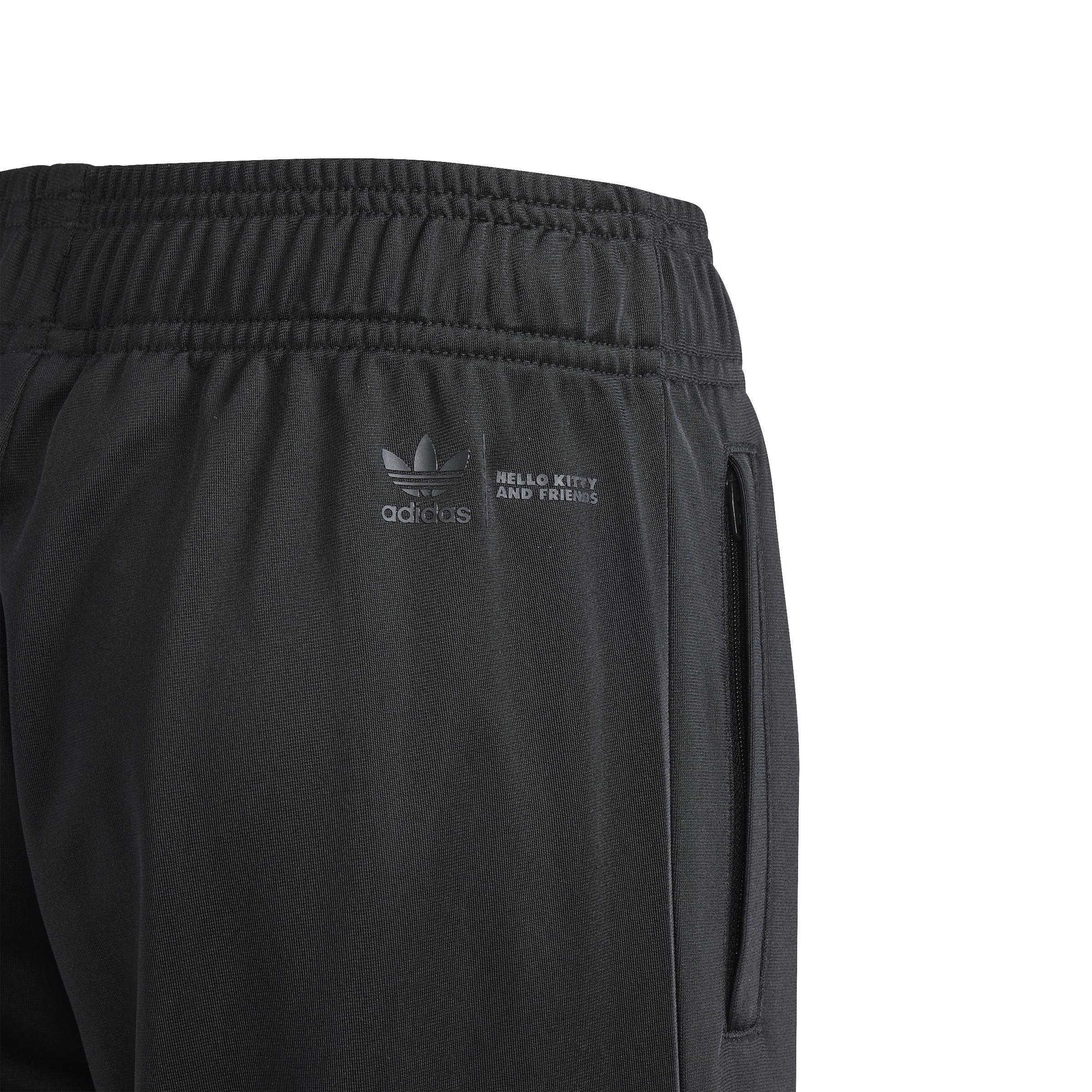 Unisex Kids Hello Kitty Sst Wide Leg Tracksuit Bottoms, Black, A901_ONE, large image number 4