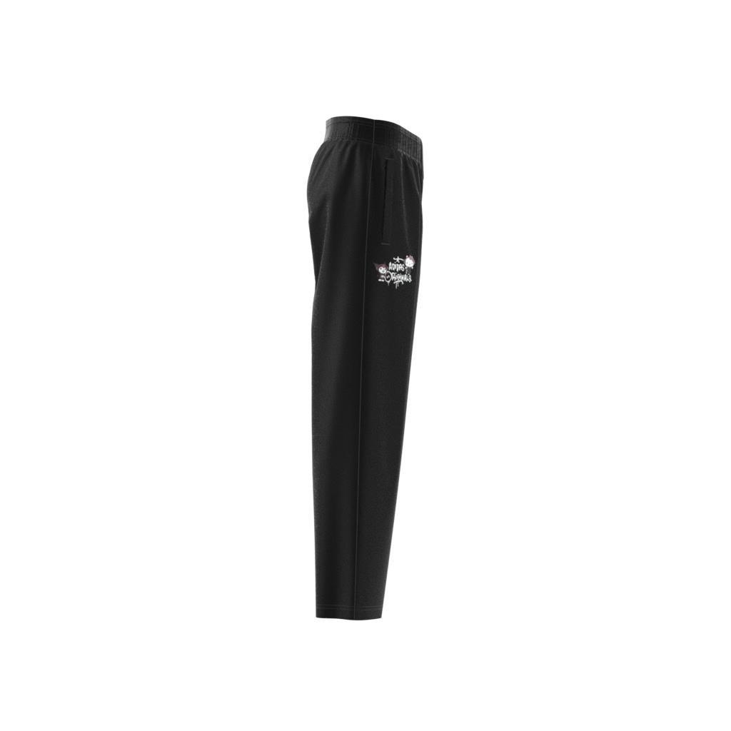 Unisex Kids Hello Kitty Sst Wide Leg Tracksuit Bottoms, Black, A901_ONE, large image number 6