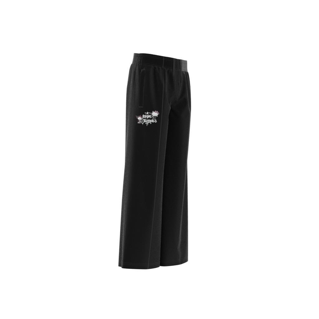 Unisex Kids Hello Kitty Sst Wide Leg Tracksuit Bottoms, Black, A901_ONE, large image number 7