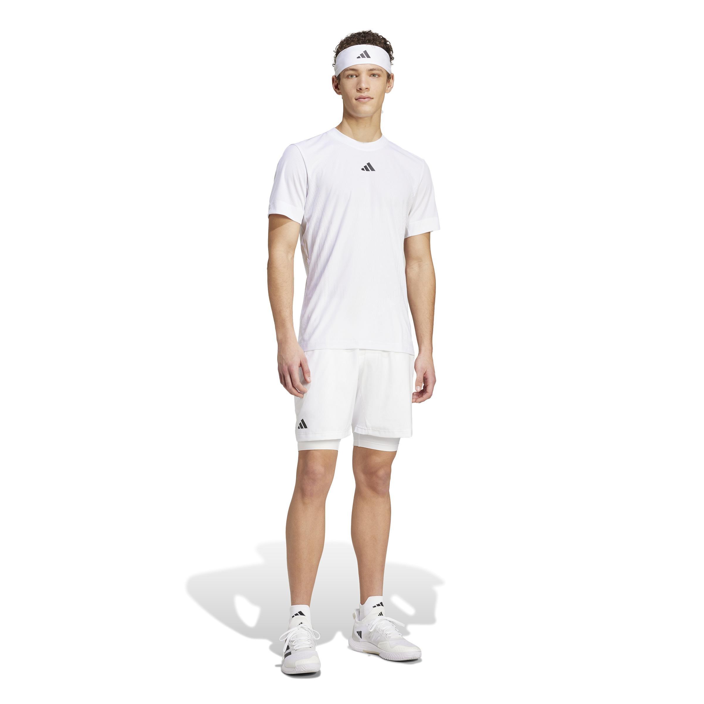Tennis Pro AIRCHILL FreeLift T-Shirt, White, A901_ONE, large image number 8