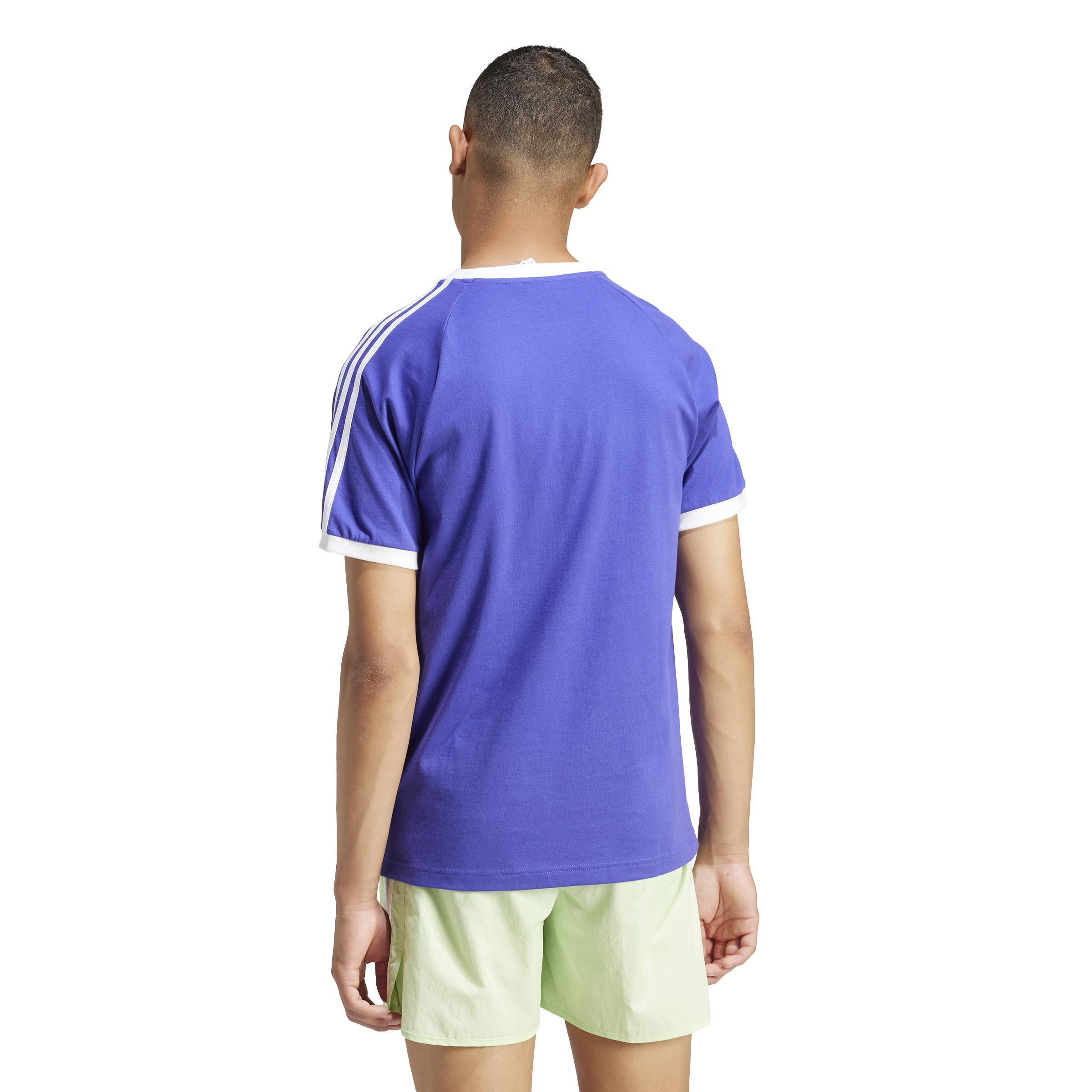 Adicolor Classics 3-Stripes T-Shirt, Purple, A901_ONE, large image number 3