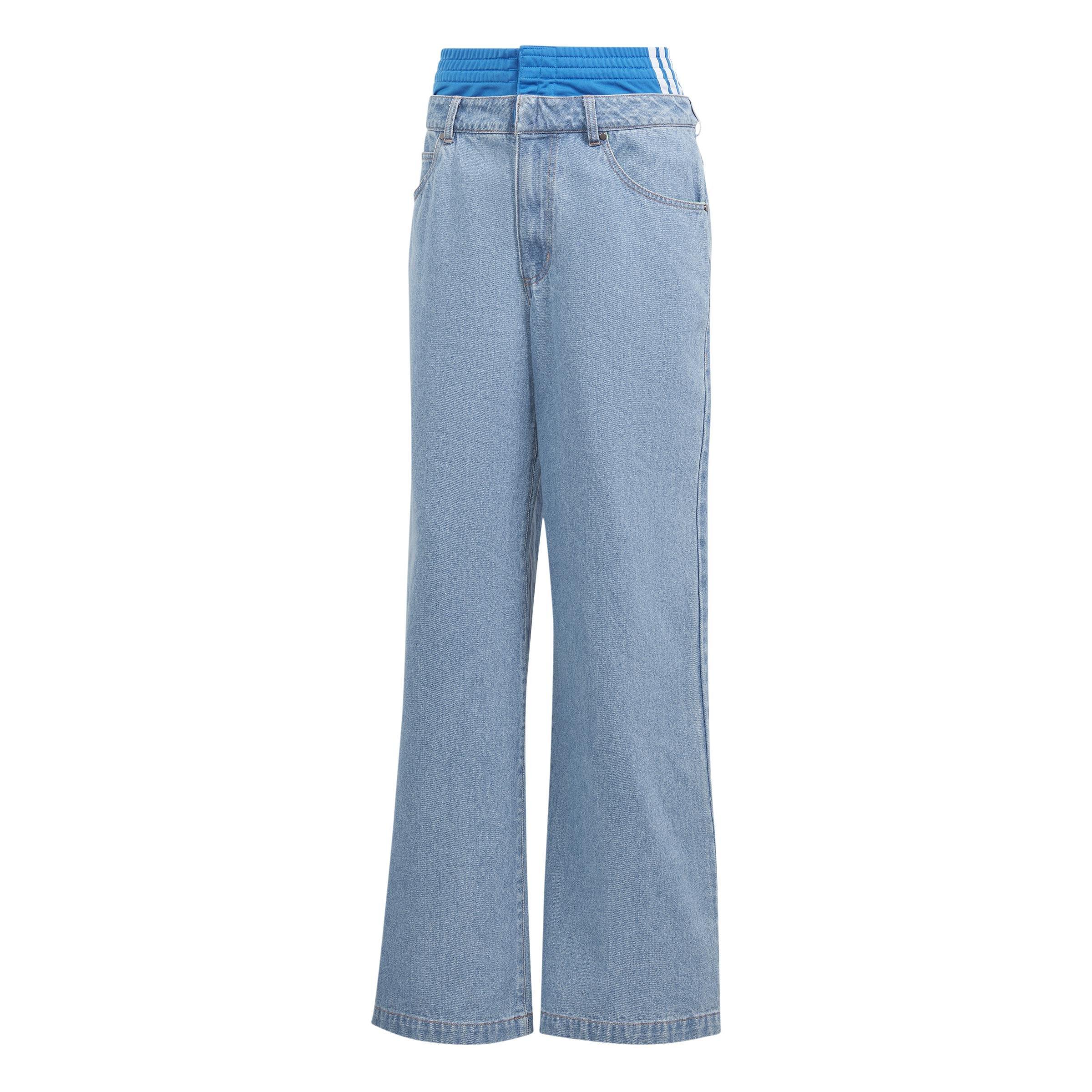 Originals X Kseniaschnaider Boxer Short Jeans, Blue, A901_ONE, large image number 0