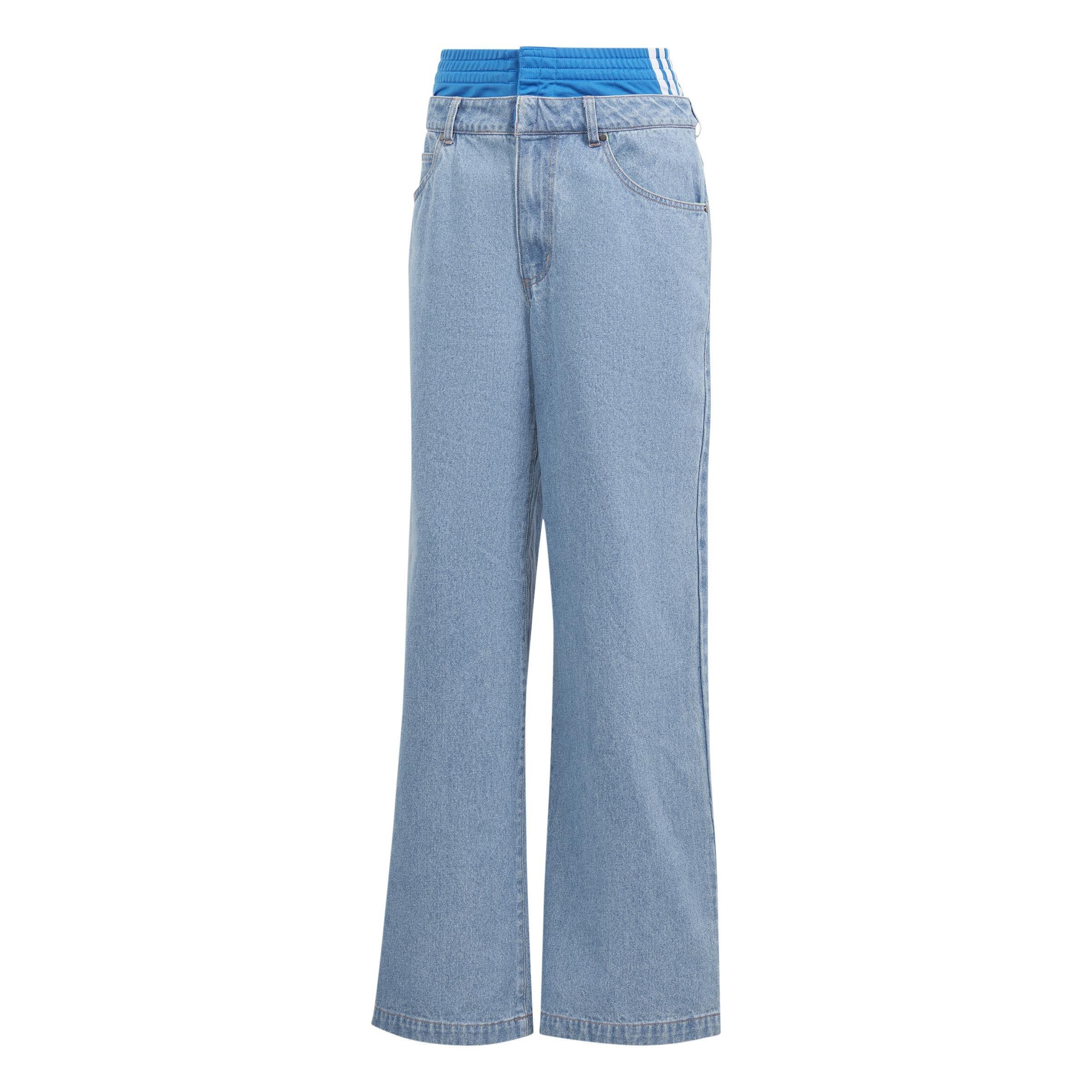 Originals X Kseniaschnaider Boxer Short Jeans, Blue, A901_ONE, large image number 1