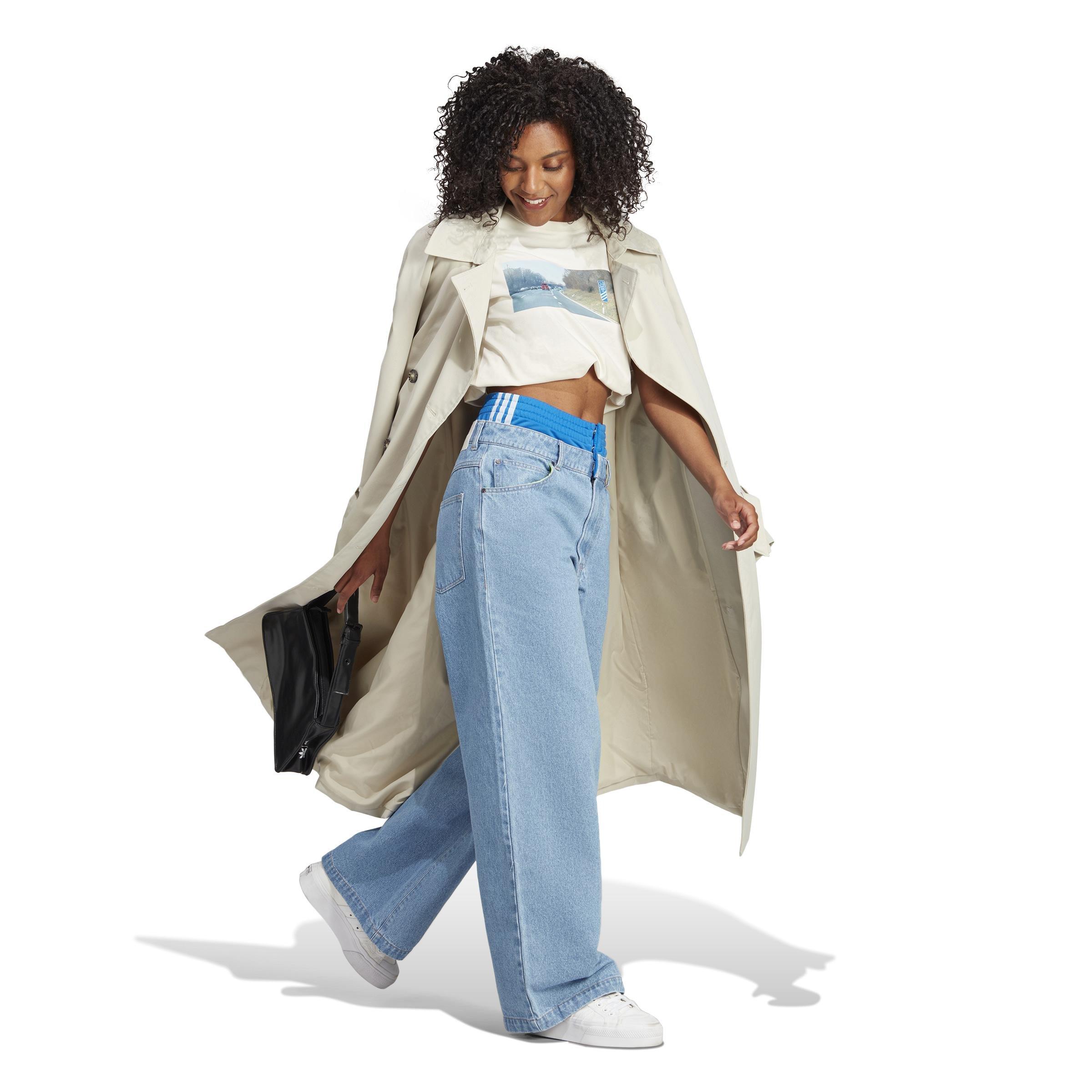 Originals X Kseniaschnaider Boxer Short Jeans, Blue, A901_ONE, large image number 8