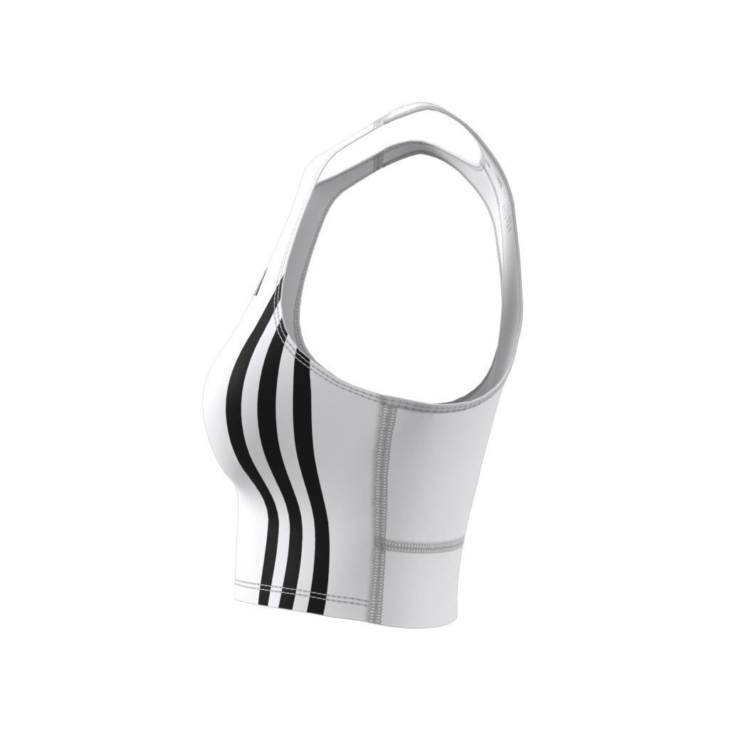 Own The Run 3-Stripes Tank Top, White, , large image number 10