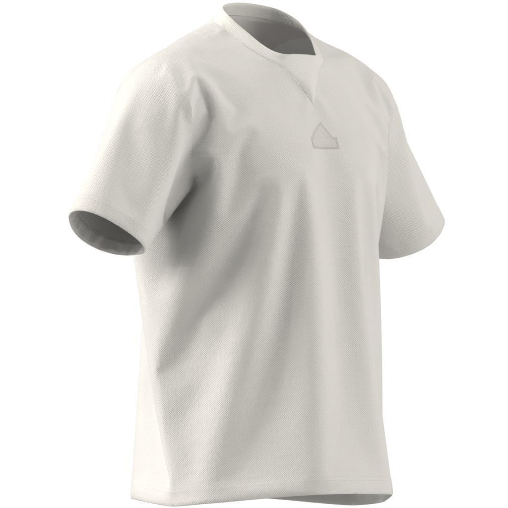 Lounge Piqué Terry T-Shirt, White, A901_ONE, large image number 8