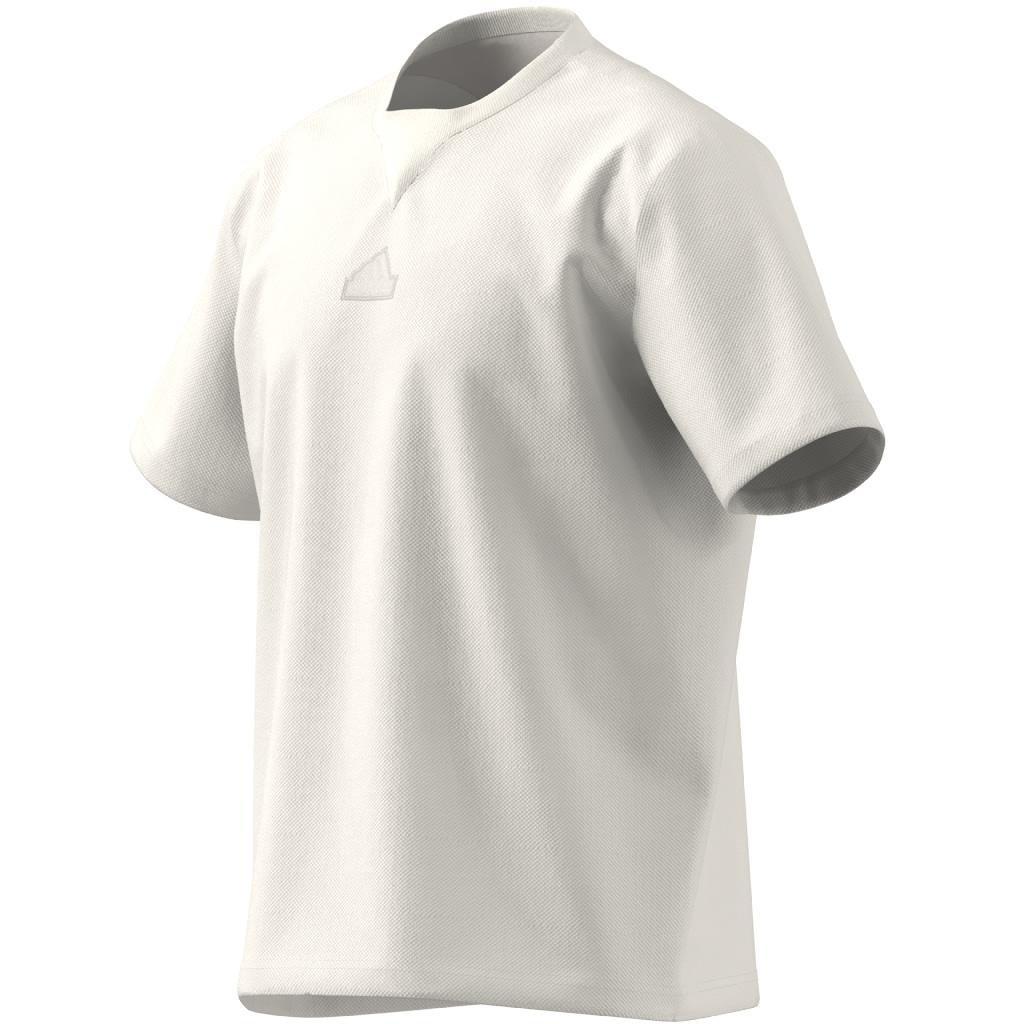 Lounge Piqué Terry T-Shirt, White, A901_ONE, large image number 9