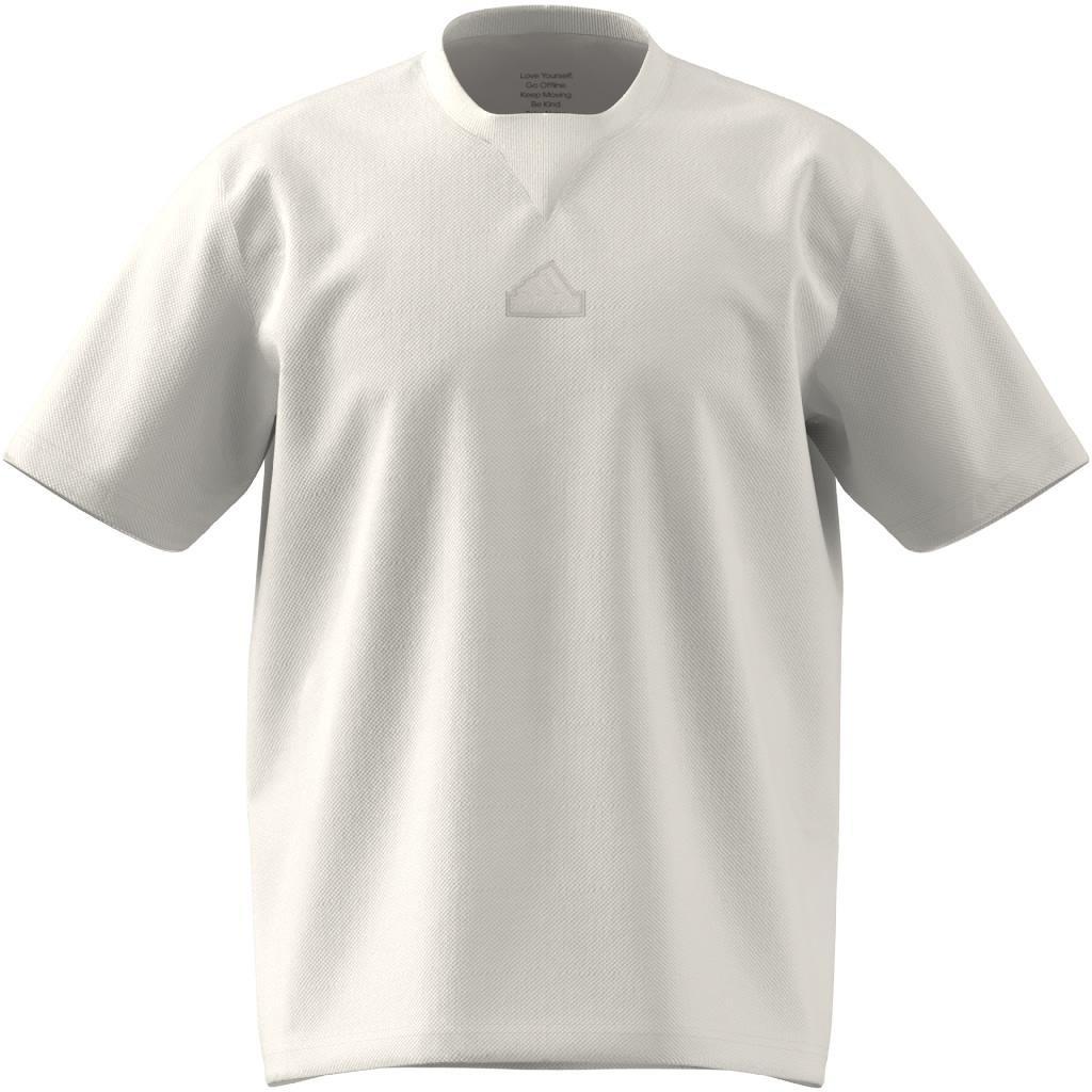 Lounge Piqué Terry T-Shirt, White, A901_ONE, large image number 12