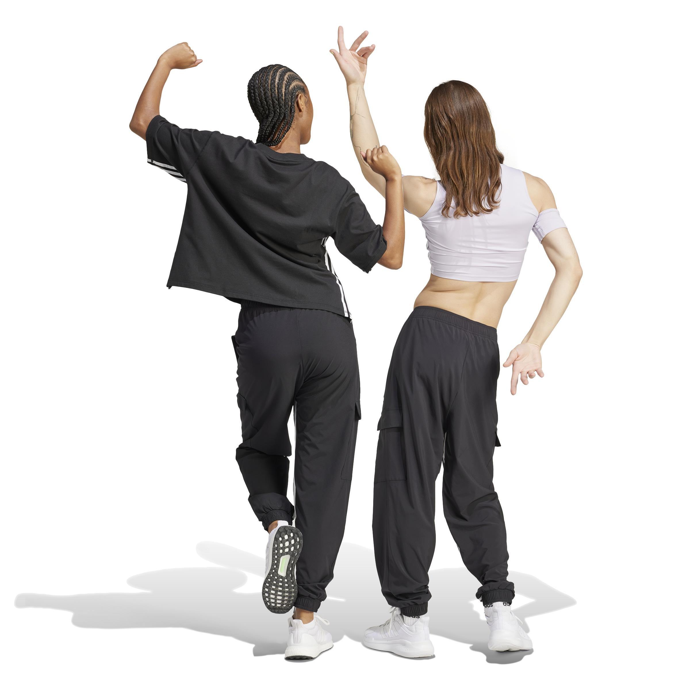 Dance All-Gender Versatile Woven Cargo Tracksuit Bottoms, Black, A901_ONE, large image number 3
