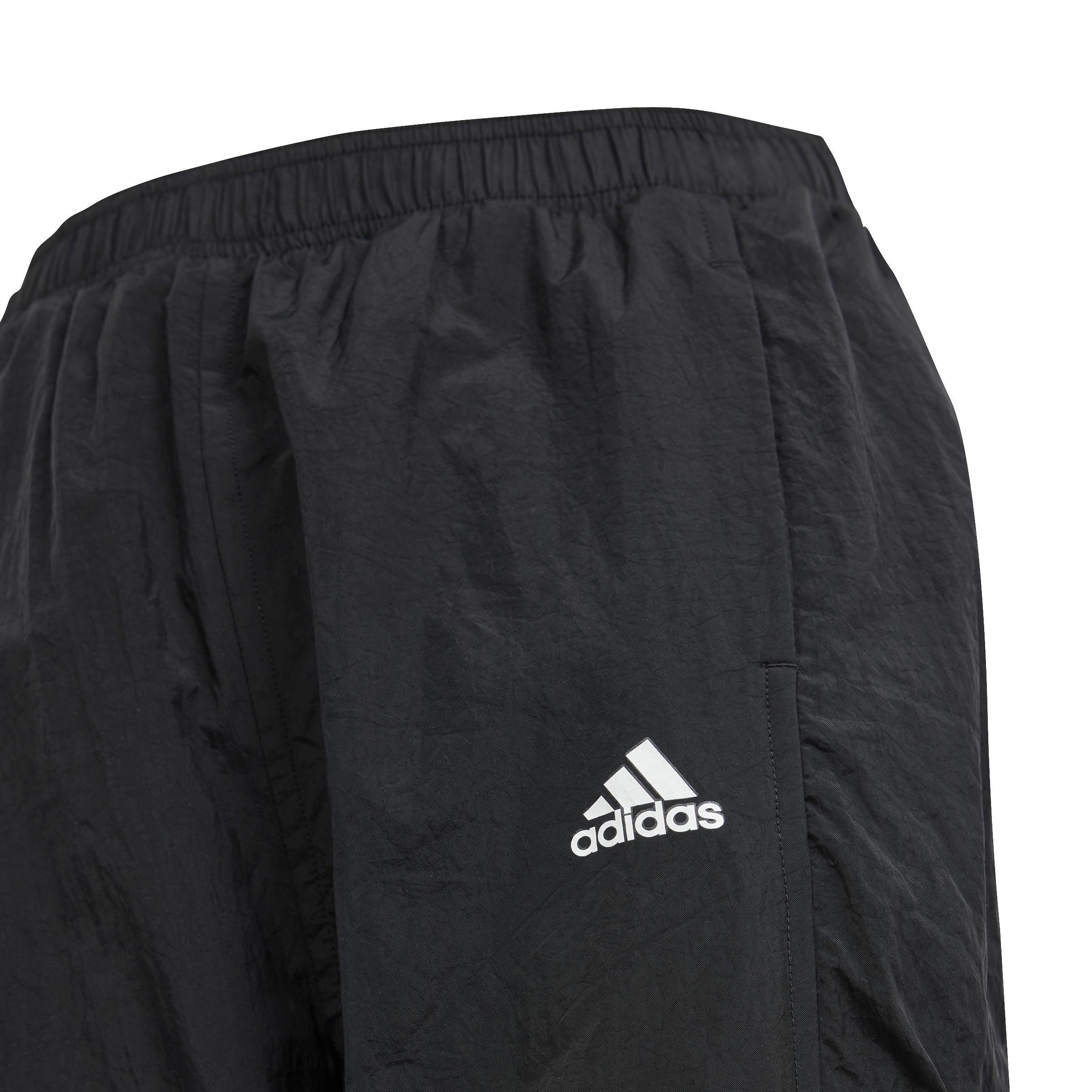 Unisex Kids Dance Woven Cargo Tracksuit Bottoms, Black, A901_ONE, large image number 3