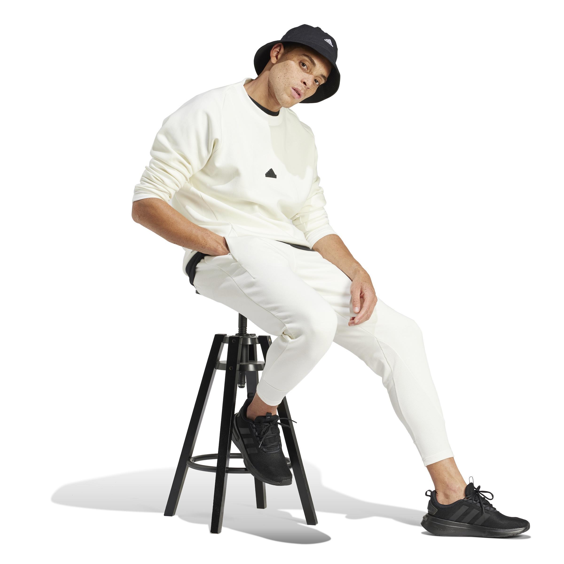 Z.N.E. Premium Tracksuit Bottoms, White, A901_ONE, large image number 8